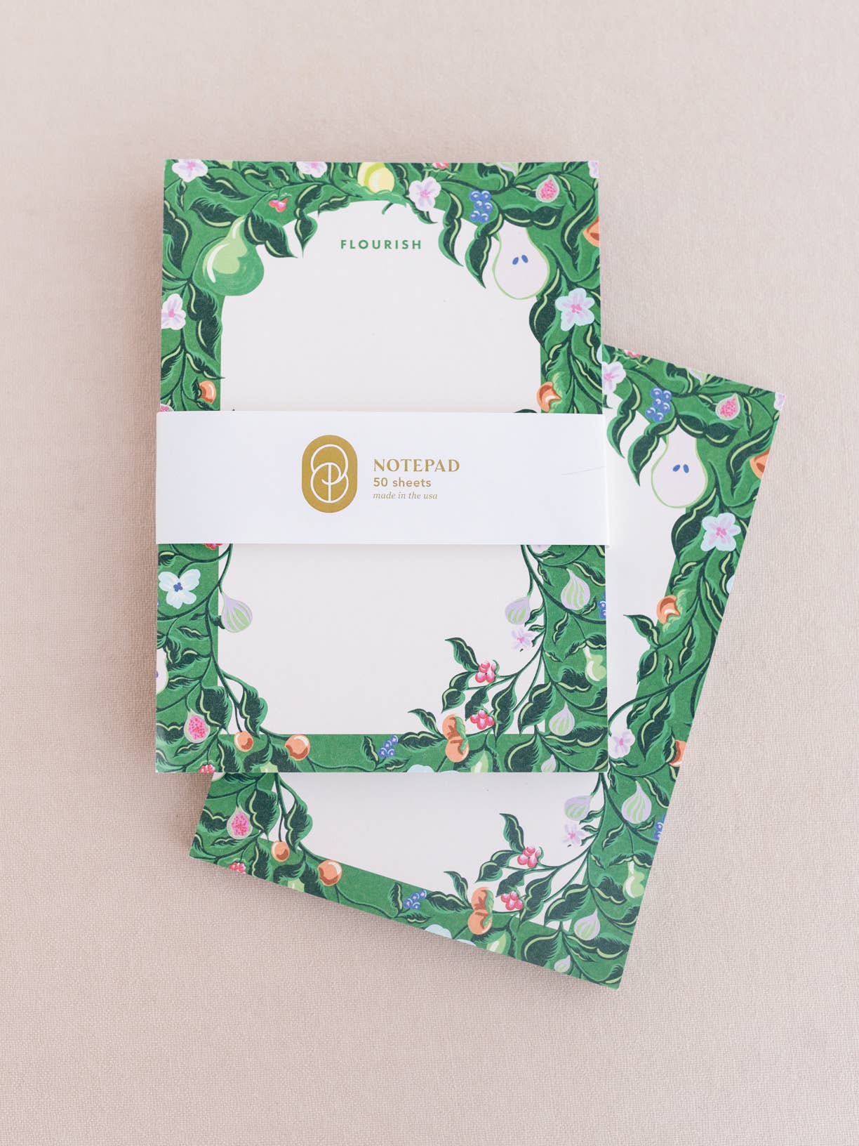 Flourish Blooming Fruits Notepad | 50 Illustrated Sheets