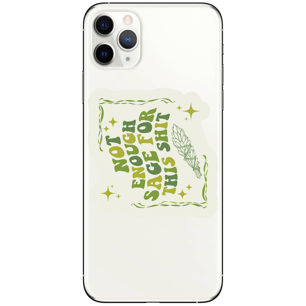 Sage Energy Crystal Swear Funny High Quality Vinyl Sticker