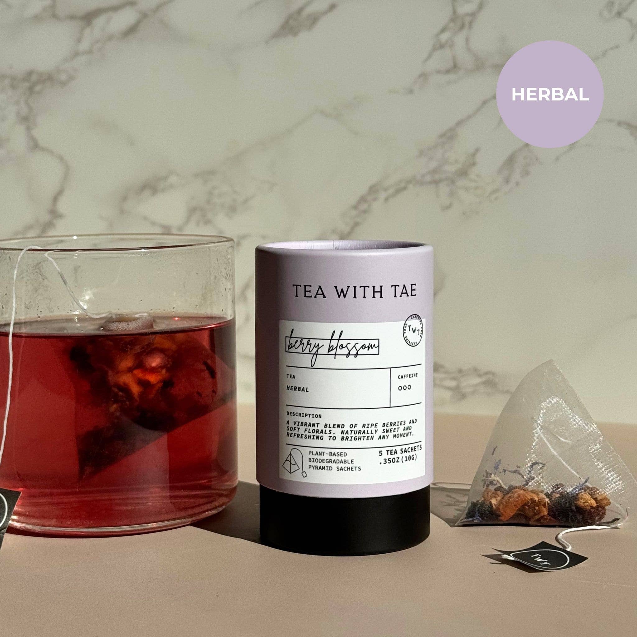 Berry Blossom Herbal Mini Tea Tube (5 tea bags)