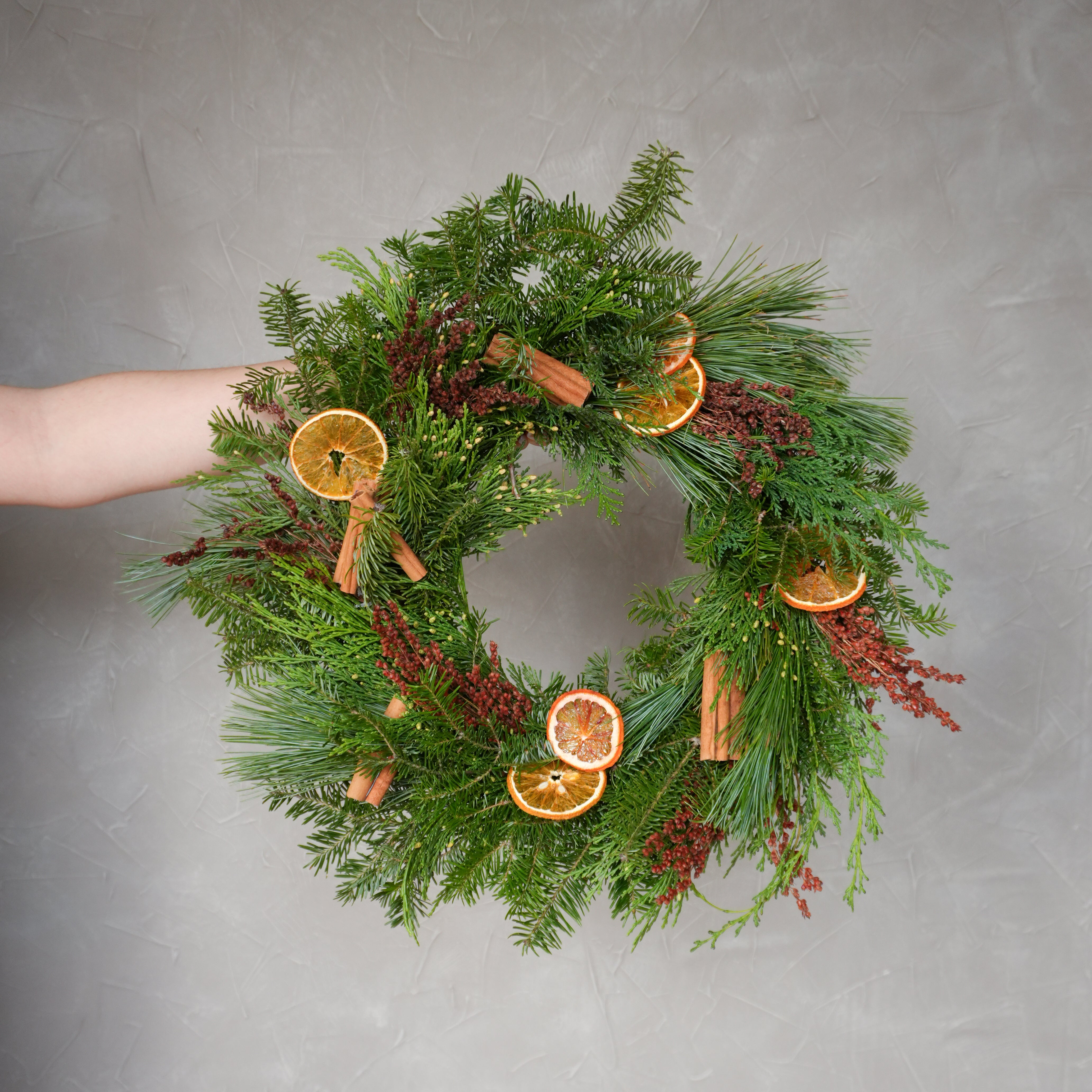 Fresh Wreath | Citrus + Spice Holiday Aroma