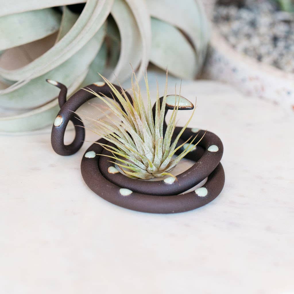Medium Ceramic Snake | Unique Decorative Accent