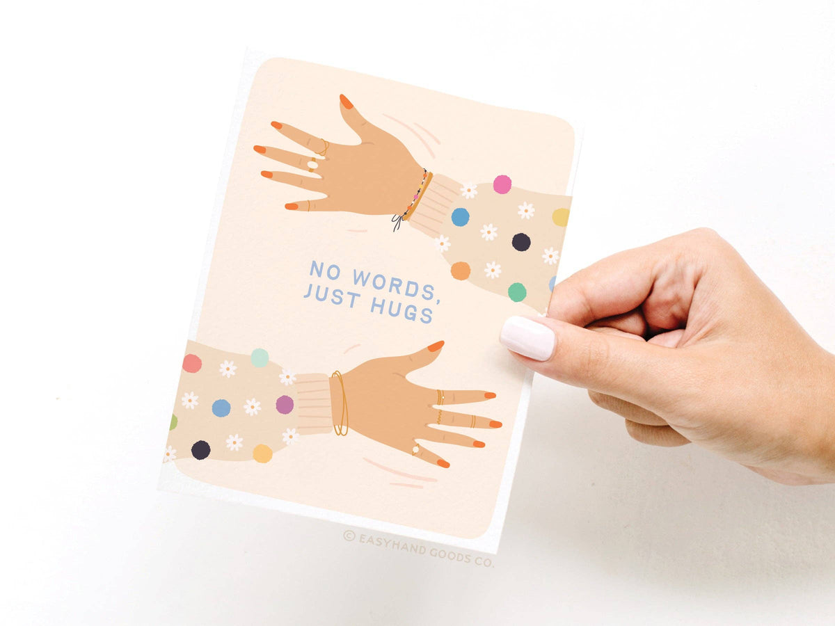 No Words Just Hugs Greeting Card