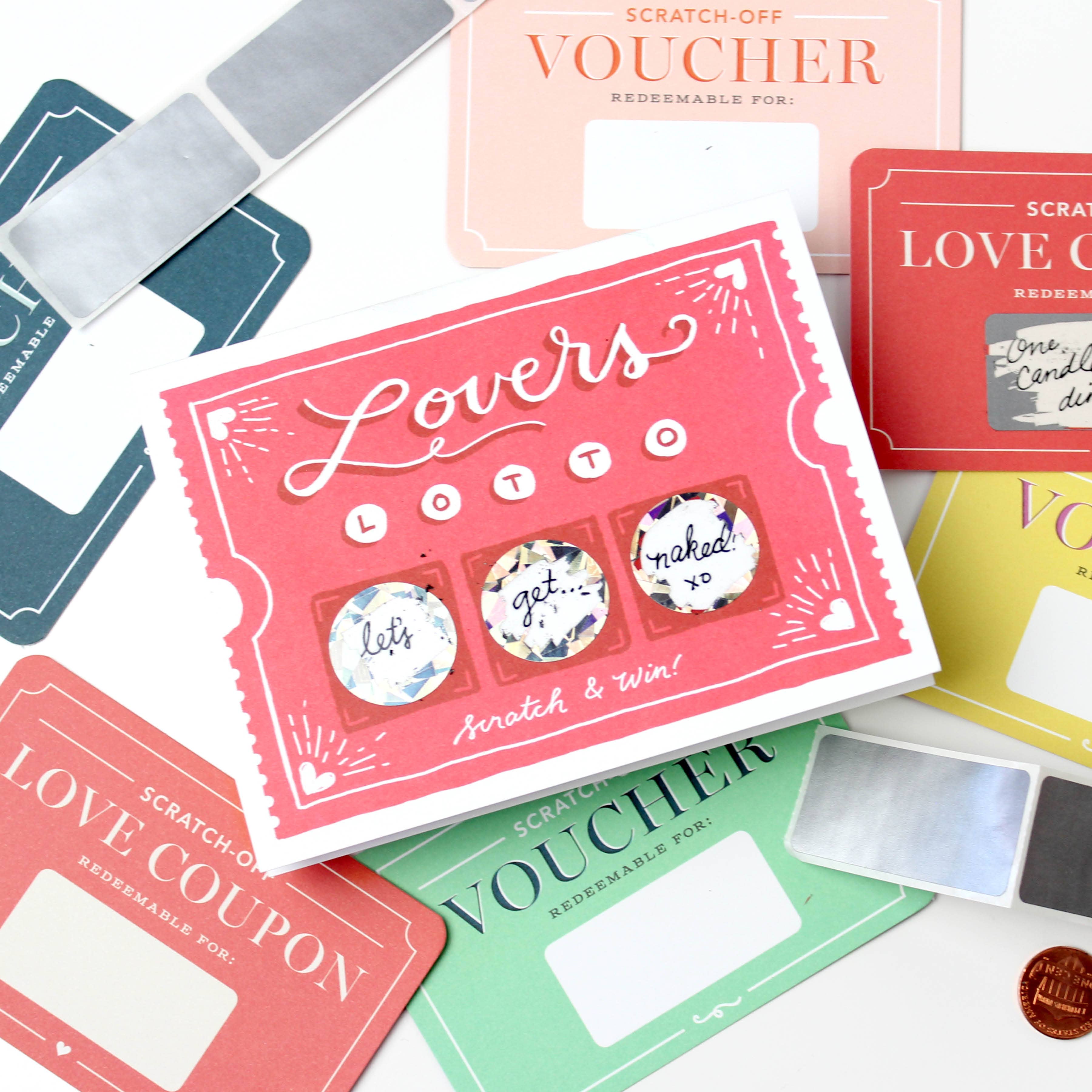 Lovers Lotto Scratch-Off Card | Love & Anniversary