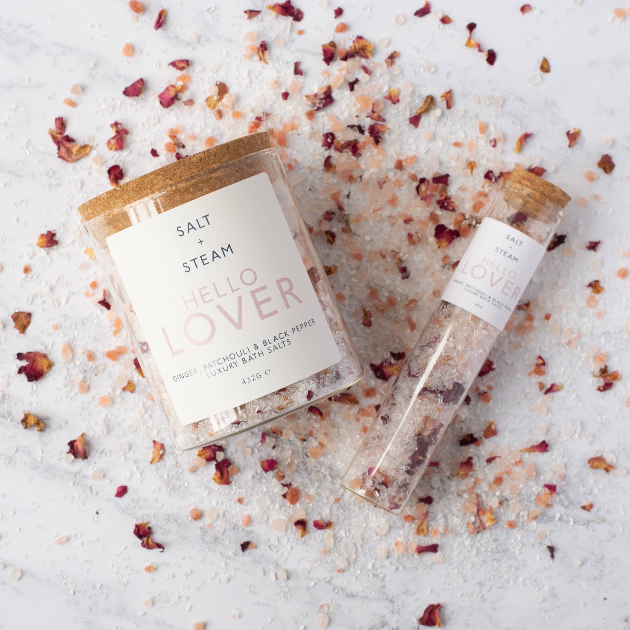 Hello Lover Ginger & Patchouli Bath Salts | Relaxing Soak