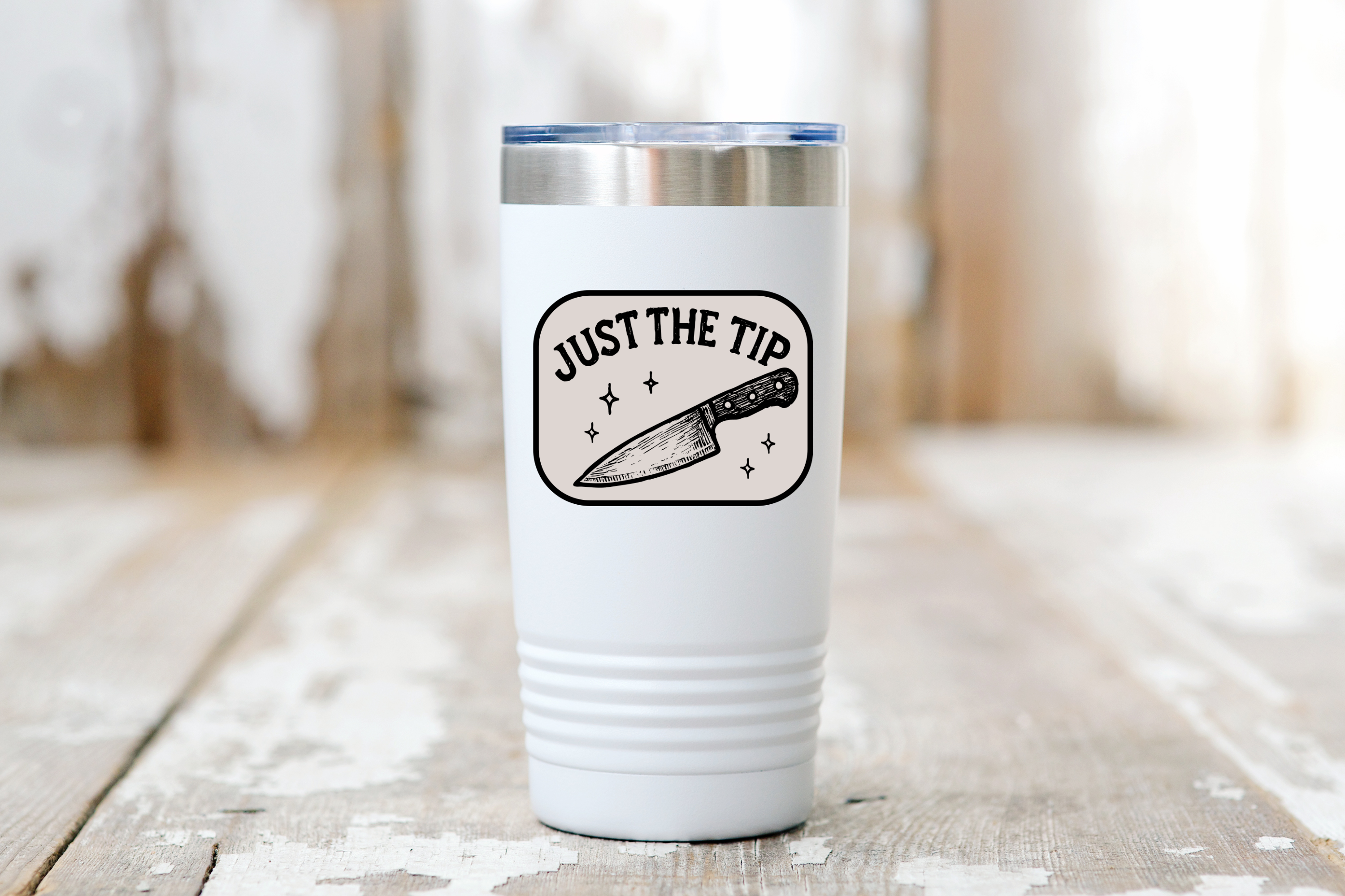 Just the Tip Sticker - dark, witches, halloween, knife