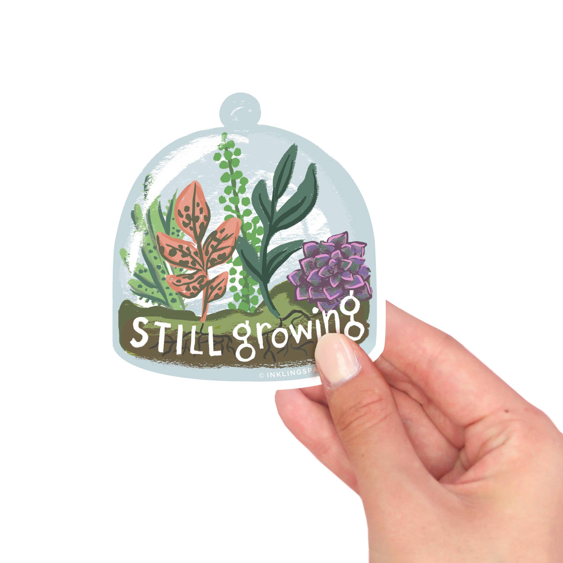 Still Growing Vinyl Sticker | Motivational & Durable Design