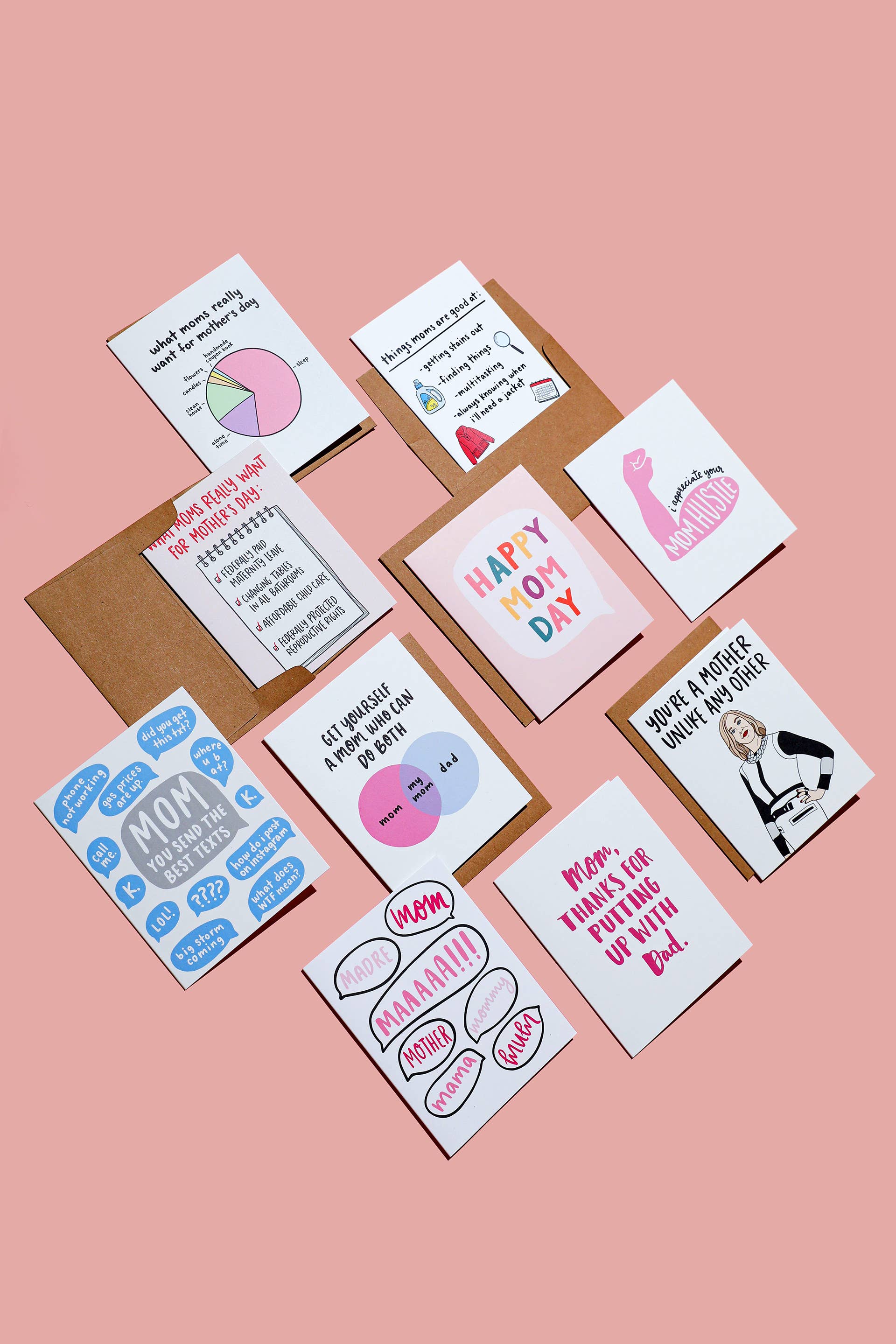 Mom Word Bubbles Card