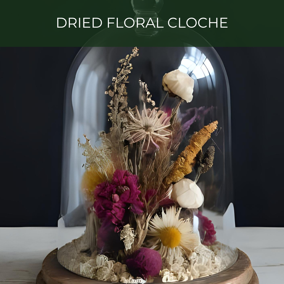 Dried Floral Cloche Workshop - Saturday, Nov 8th @ 4:00pm