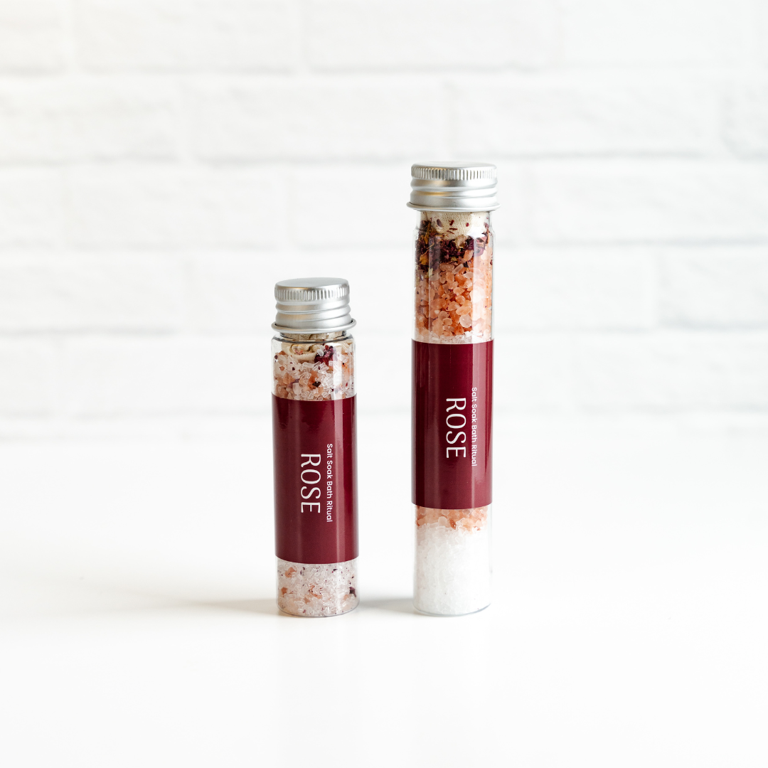 Botanical Bath Salt Tube - Layered Design - Bath Soak