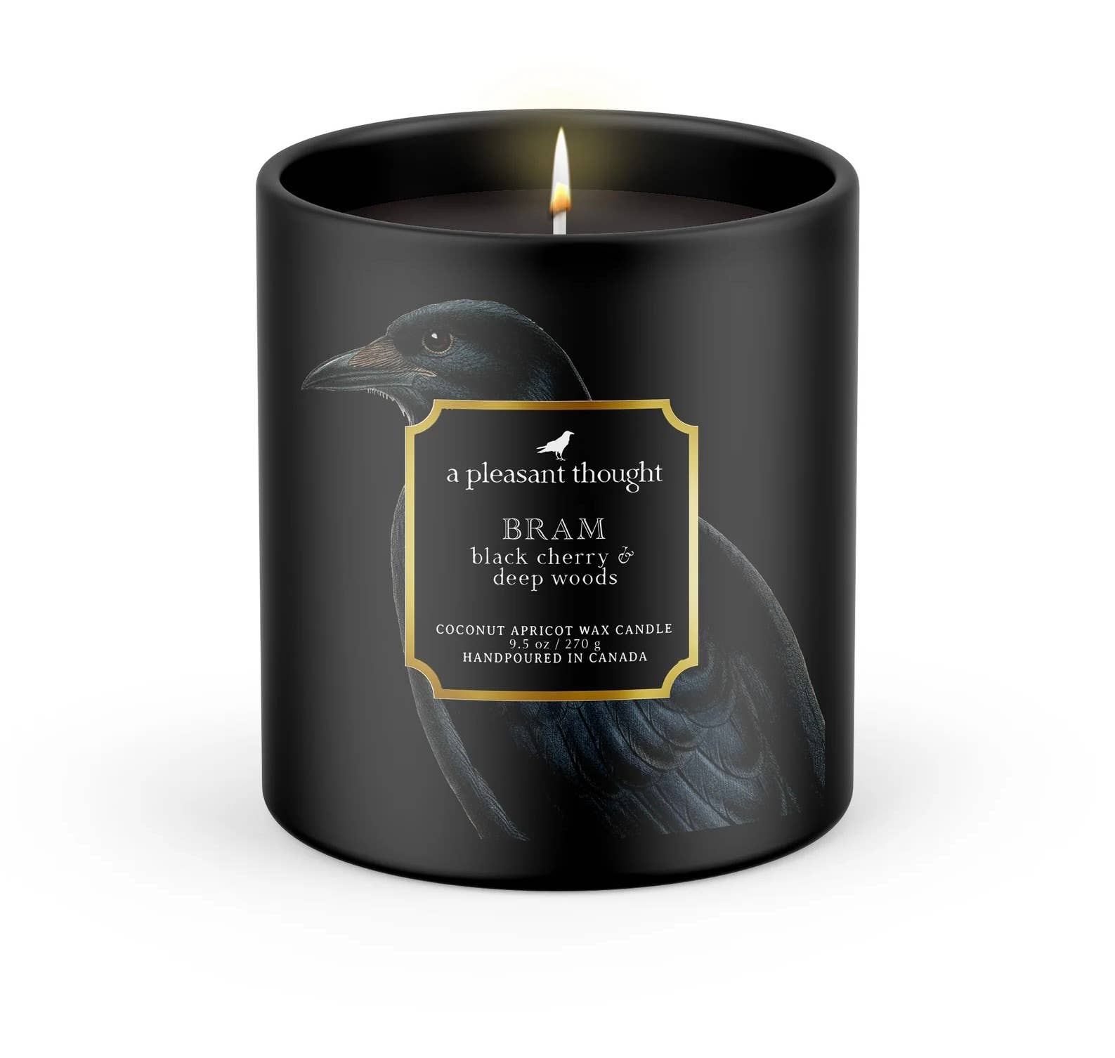 BRAM | BLACK CHERRY & DEEP WOODS | Wood Wick Candle