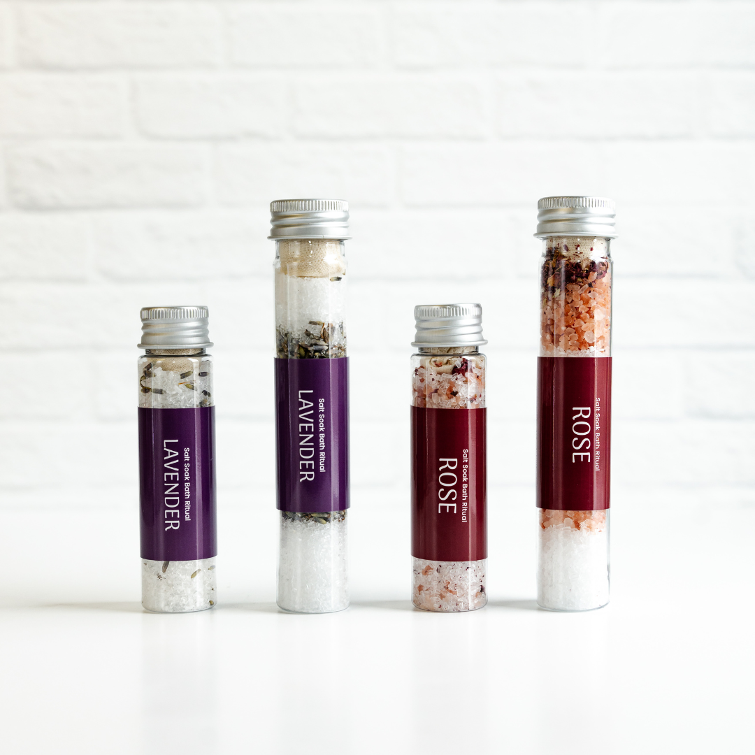 Botanical Bath Salt Tube - Layered Design - Bath Soak