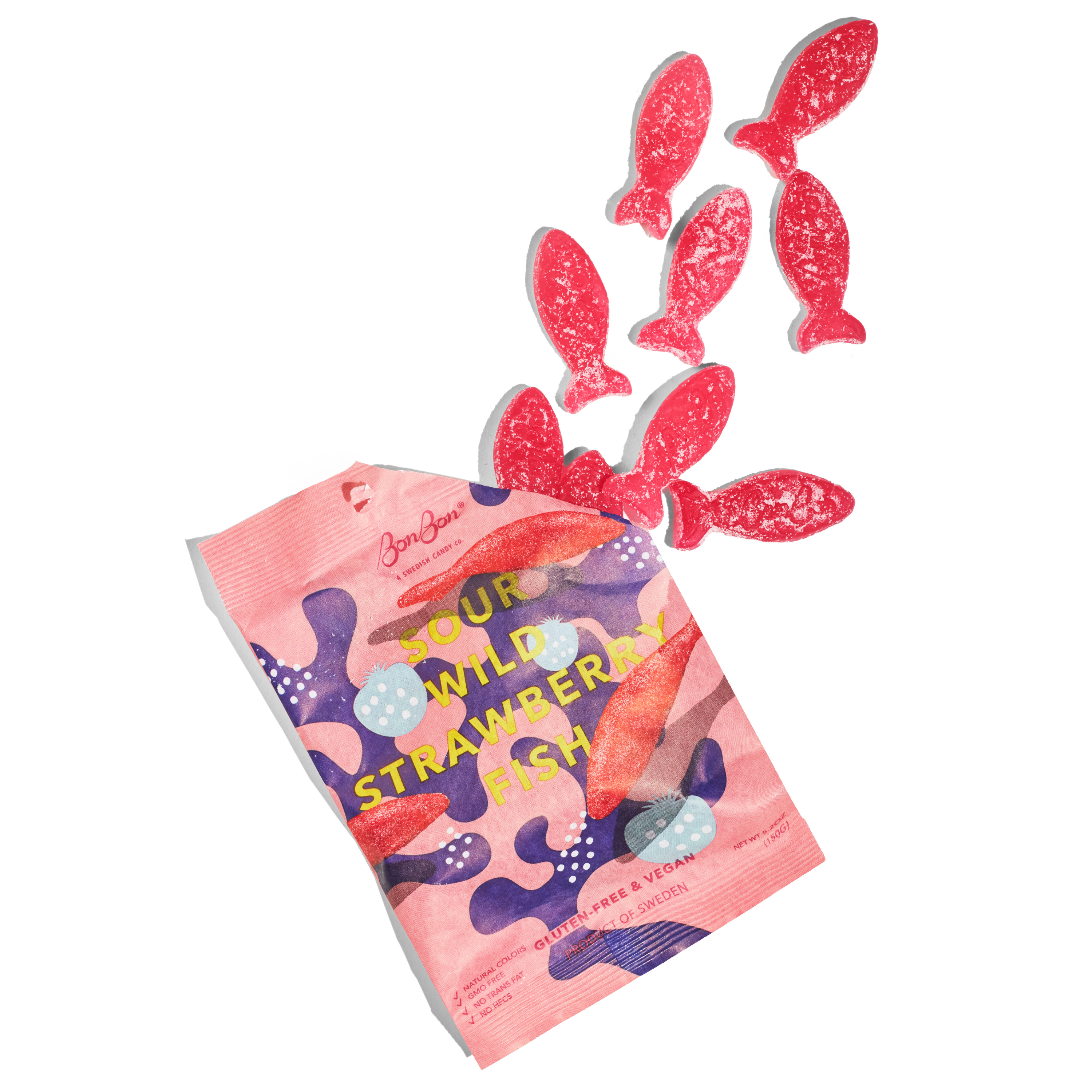 Bon Bon's Sour Wild Strawberry Fish