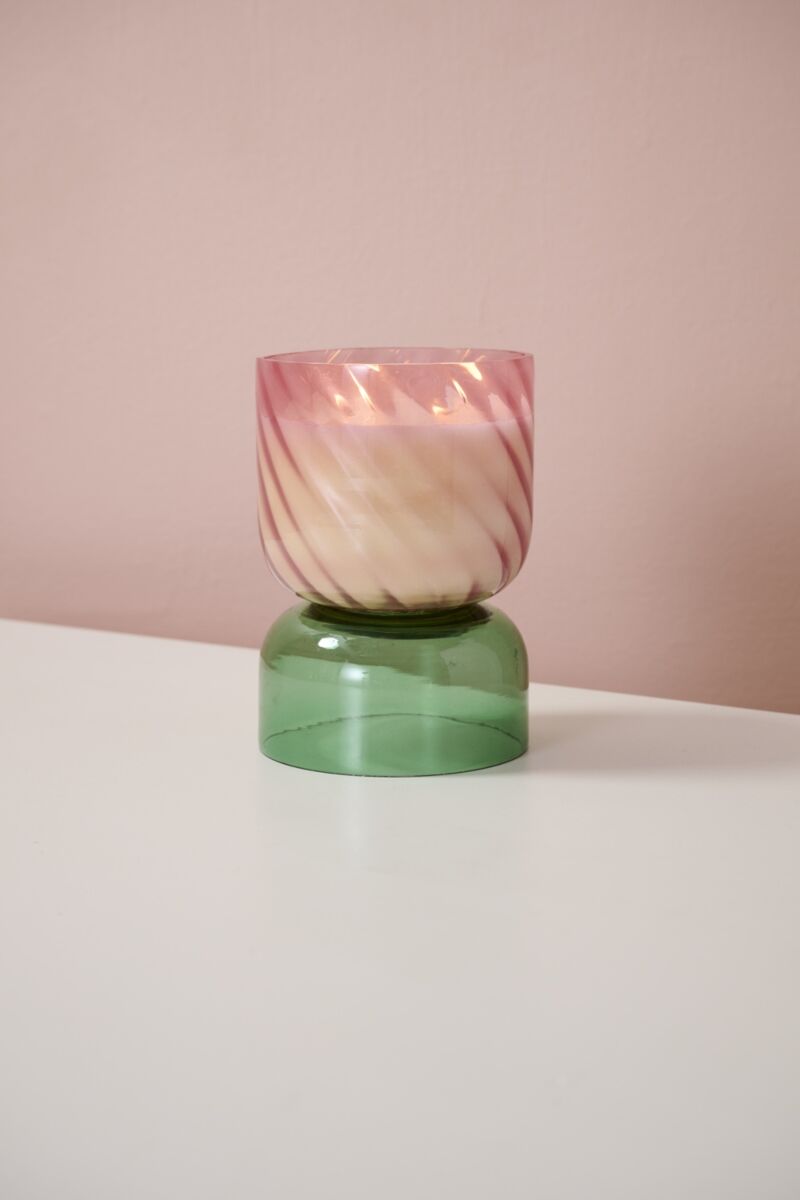 Pink Juniper Candle 5.25"x 7.25"