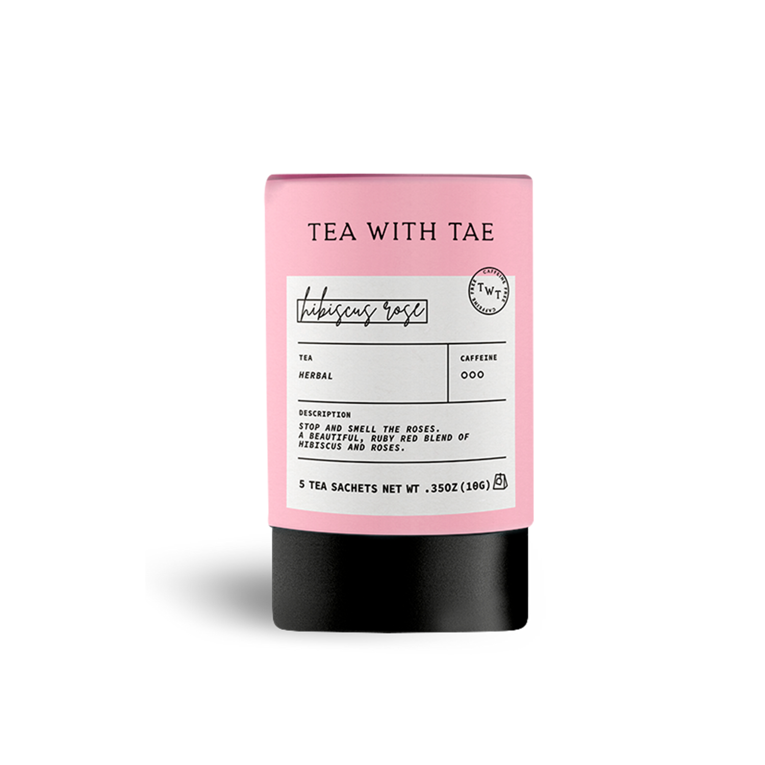 Hibiscus Rose Herbal Tea | Mini Tube Gift with 5 Bags