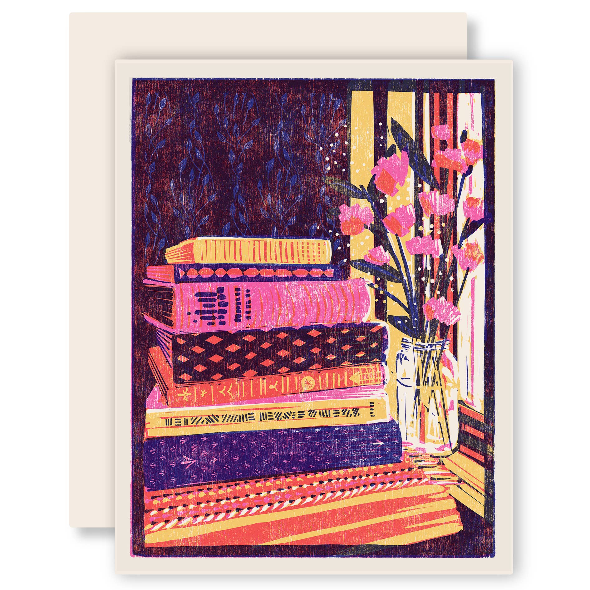 Still Life with Books and Flowers Card | Boxed Set of Six