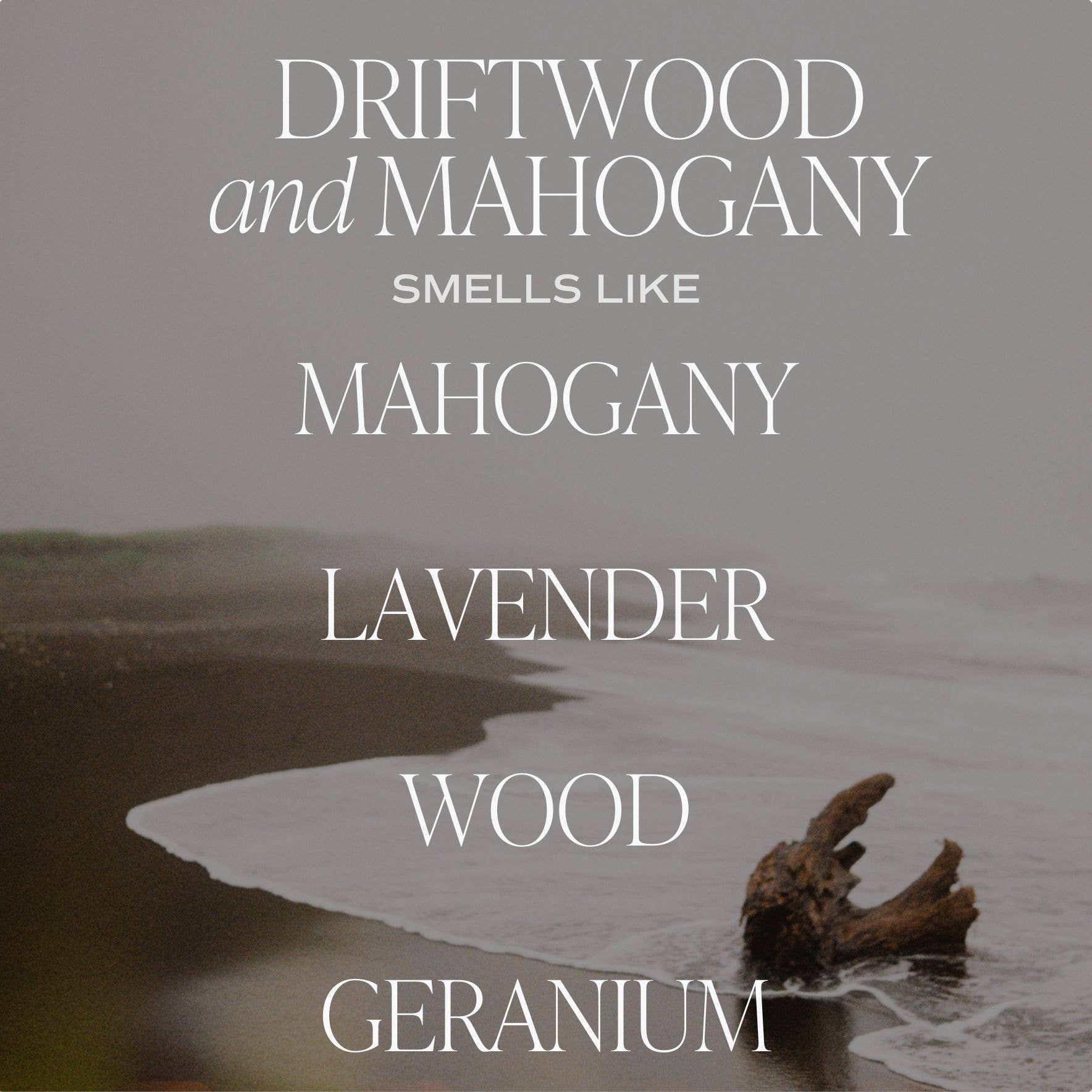 Driftwood and Mahogany 9 oz Soy Candle - Home Decor & Gifts