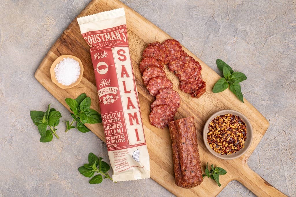 Foustman's All-Natural Uncured Salami | Pork Hot Toscano