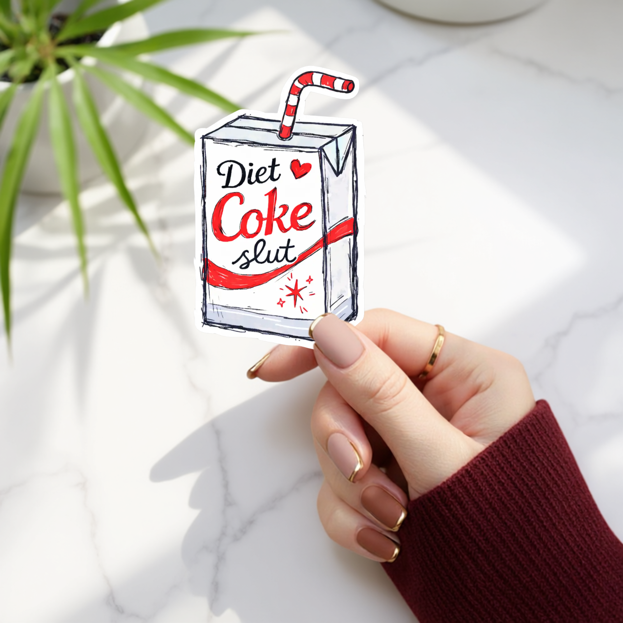 Diet Coke Slut Sticker