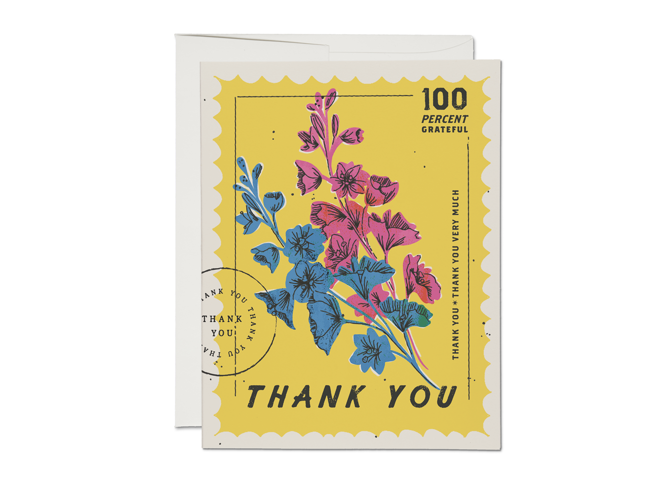 100 Percent Thank You Greeting Card | Thoughtful Appreciation