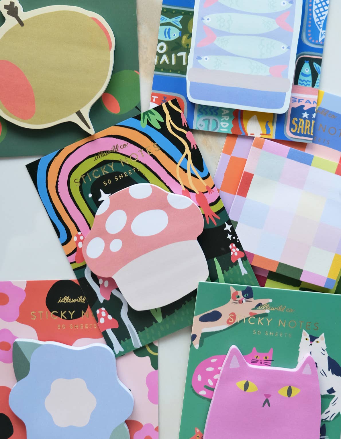 Die-Cut Sticky Notepad | Tinned Fish