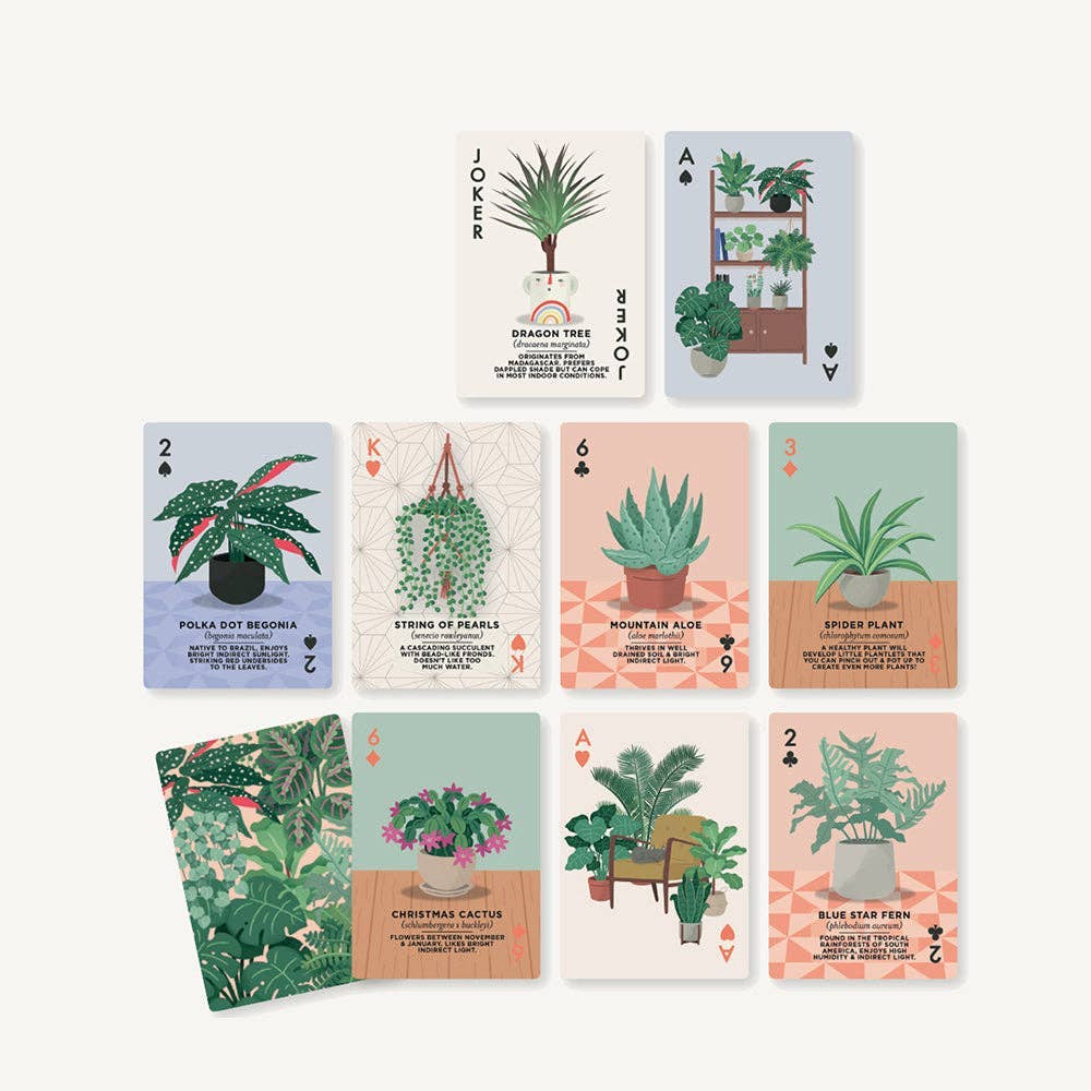 Houseplants Playing Cards | Fun & Botanical-Themed Deck