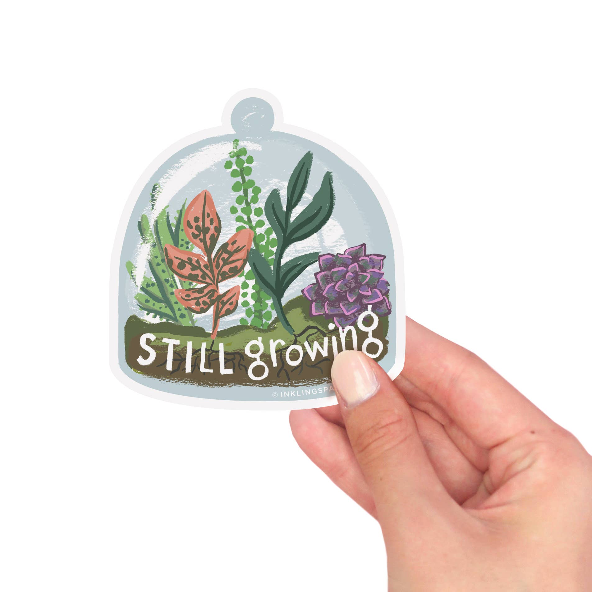 Still Growing Vinyl Sticker | Motivational & Durable Design