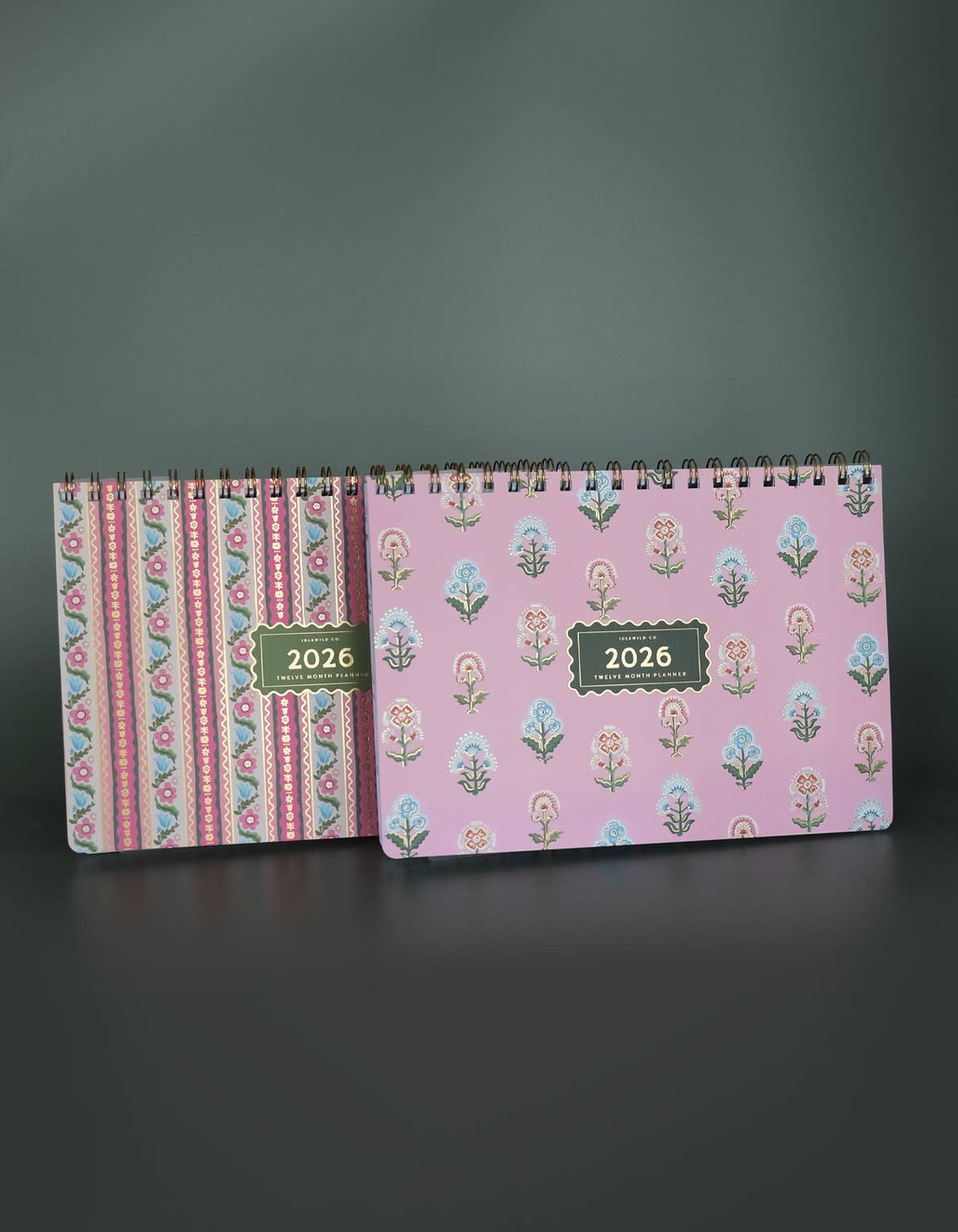 2026 Desktop Planner, Block Print Floral