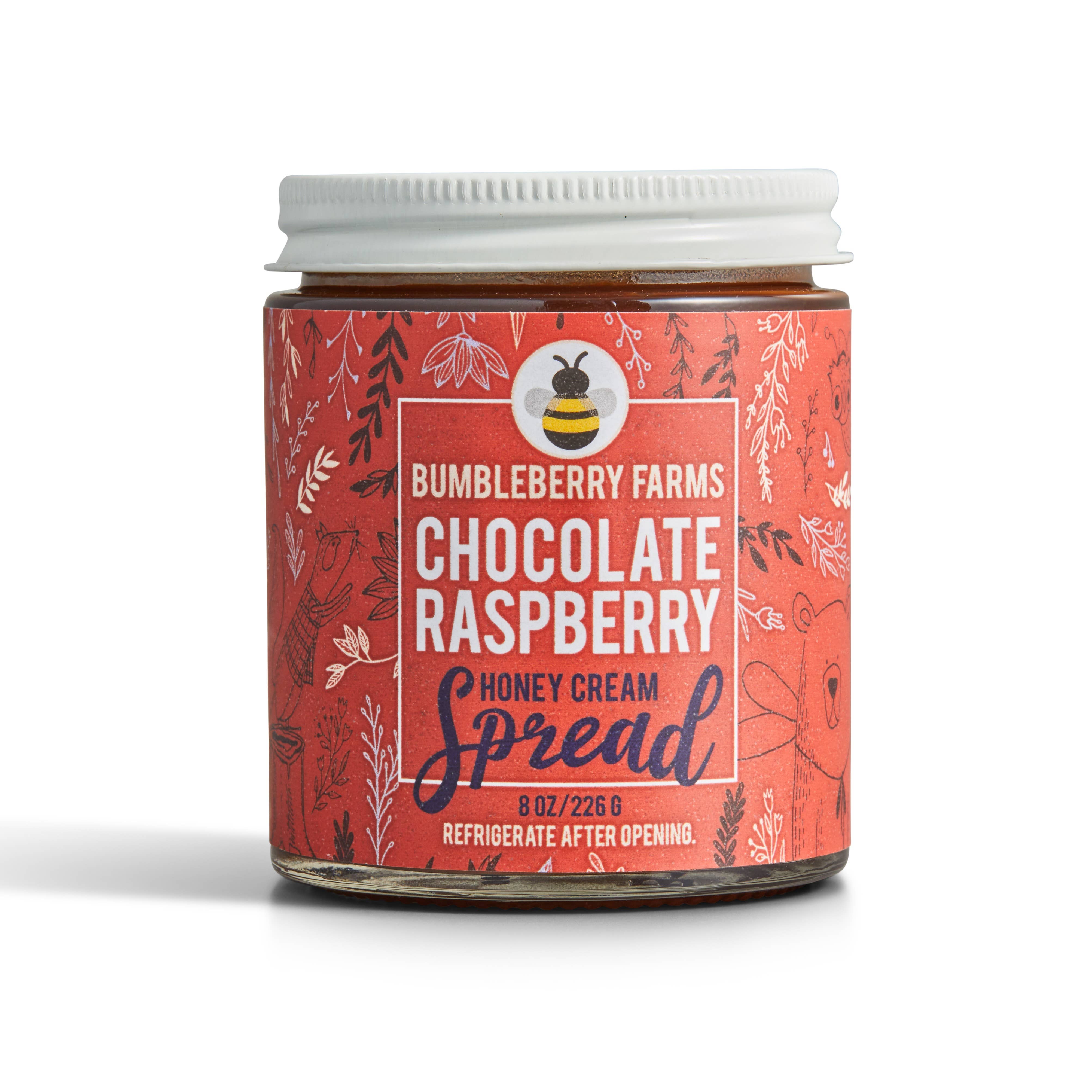 Chocolate Raspberry Honey Cream Spread | Sweet & Indulgent