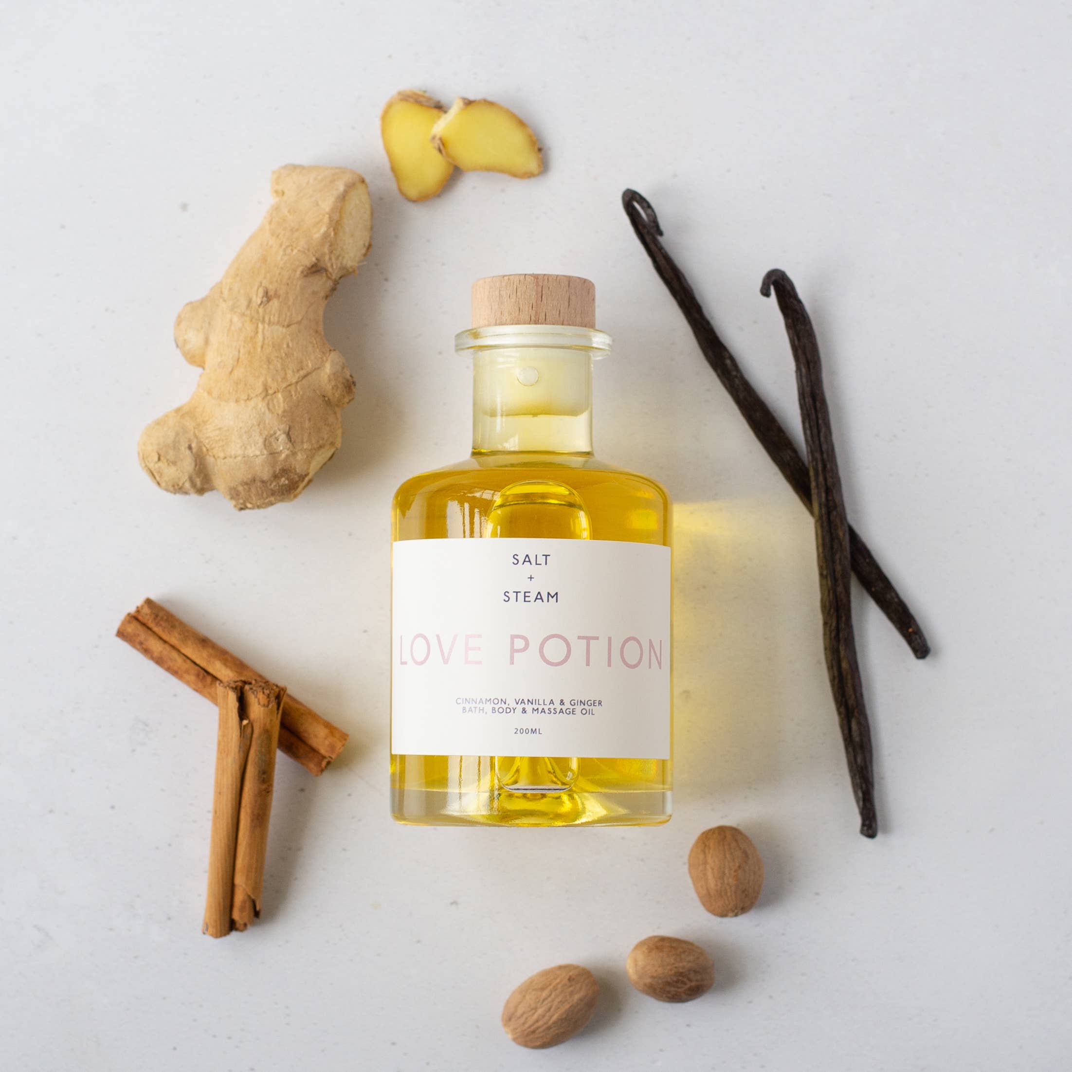 Love Potion Spiced Bath, Body & Massage Oil 200ml | Luxurious Aromatherapy