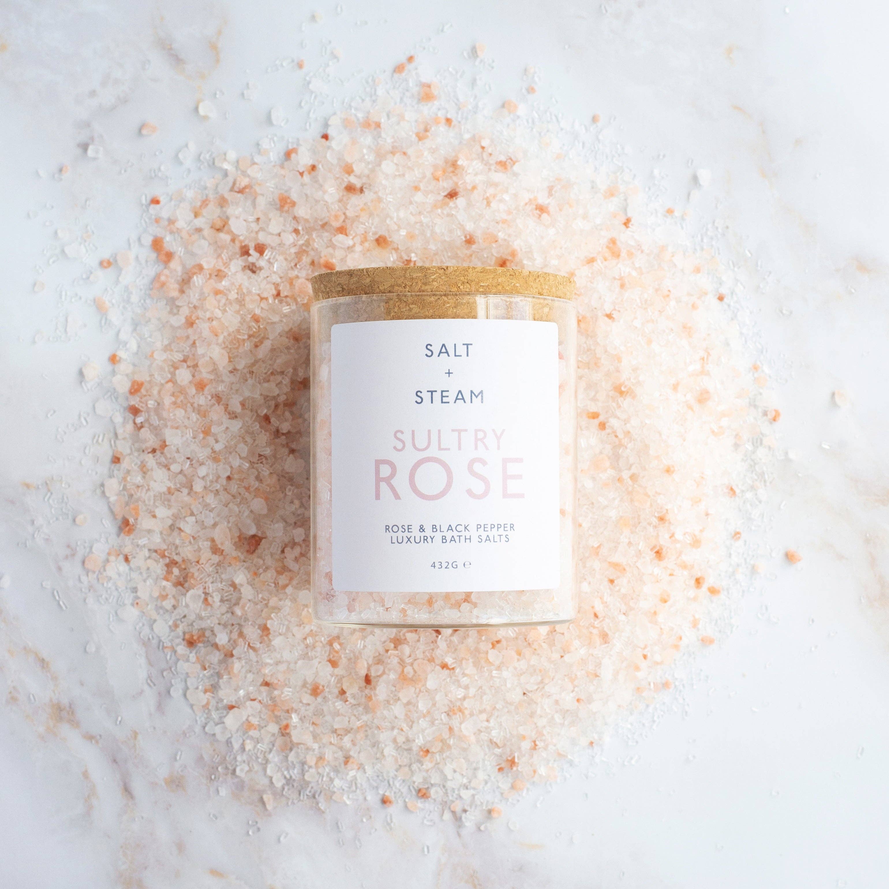 Sultry Rose Bath Salts | Rose & Black Pepper Infusion