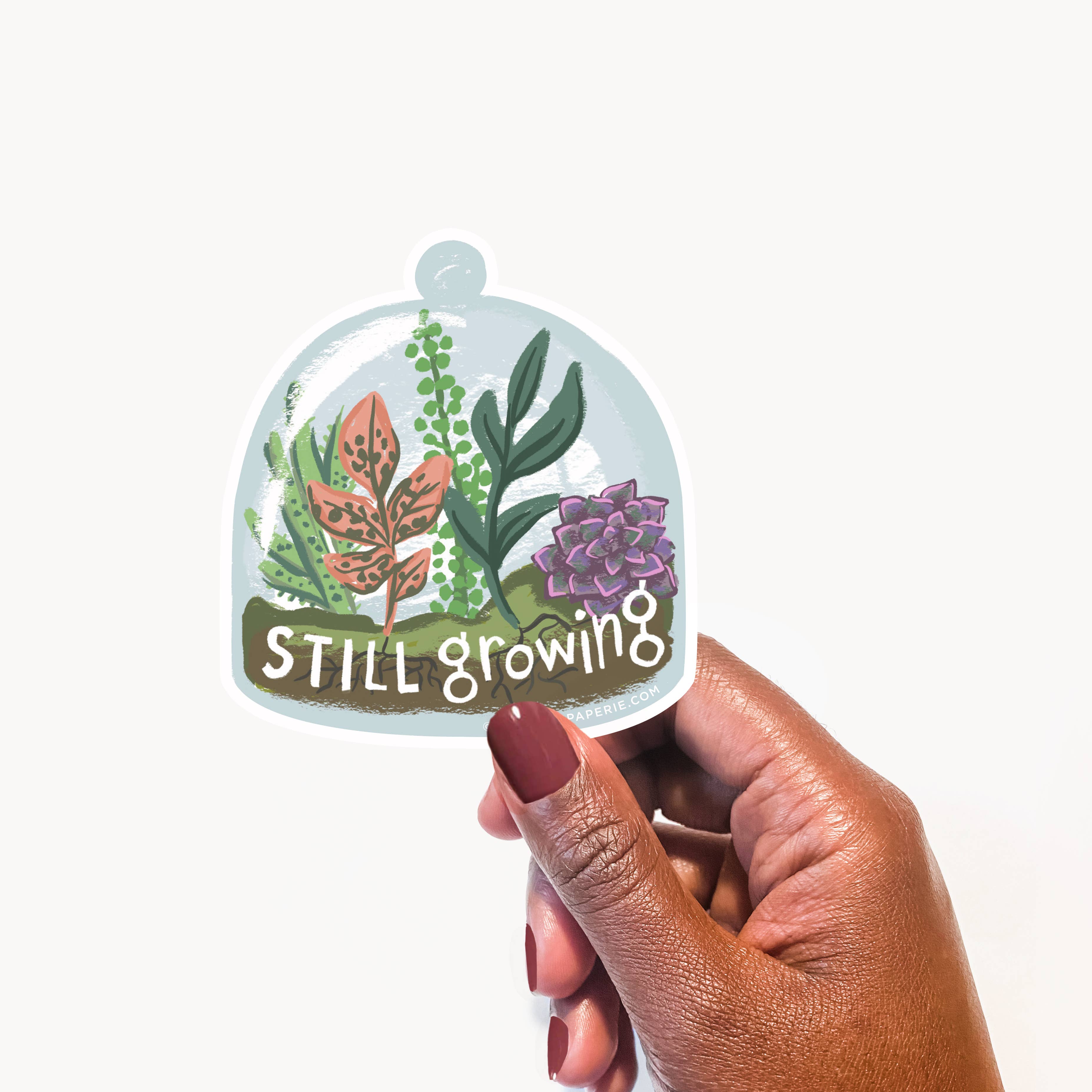 Still Growing Vinyl Sticker | Motivational & Durable Design