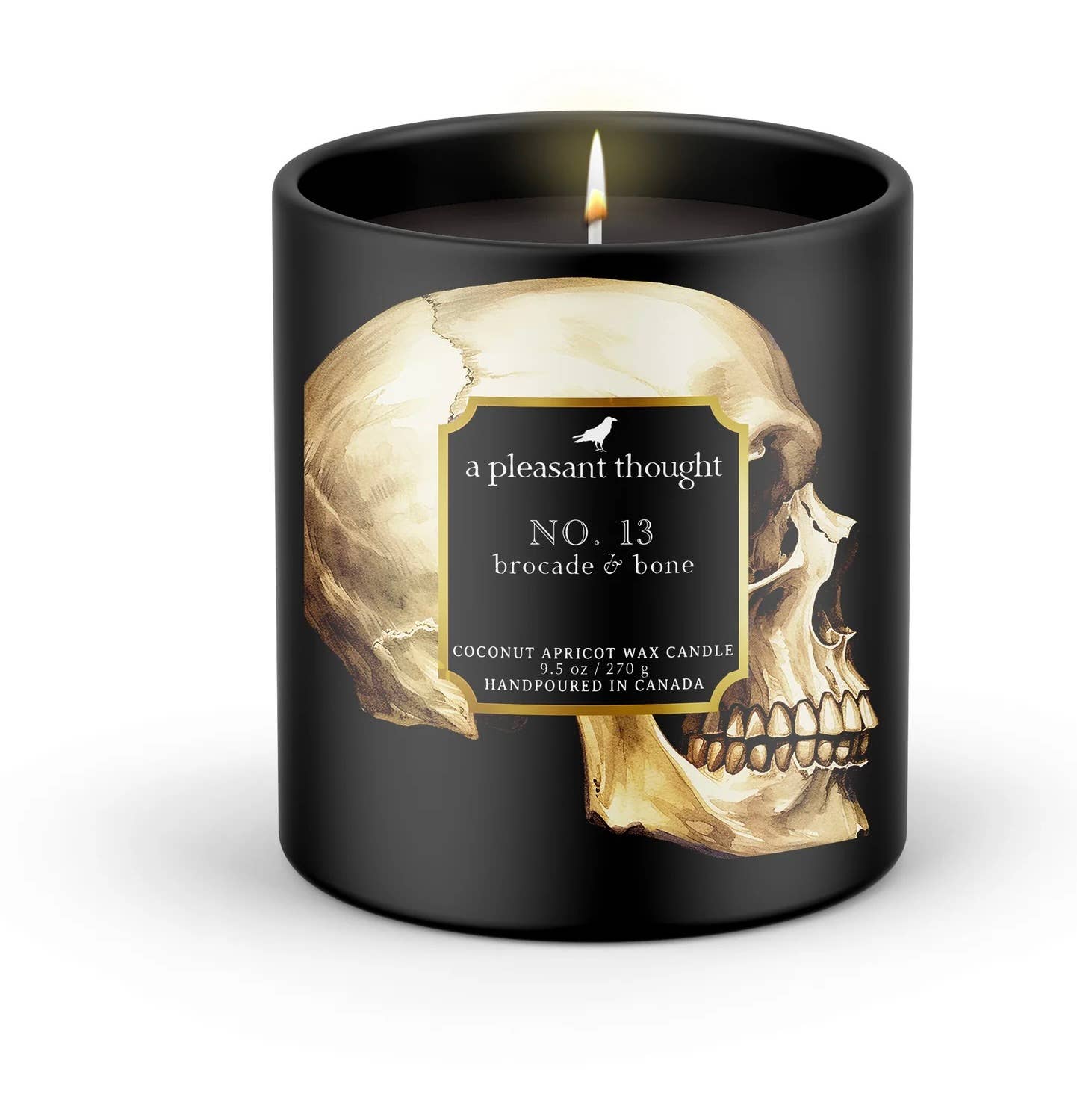 NO. 13 | BROCADE & BONE | Wood Wick Candle