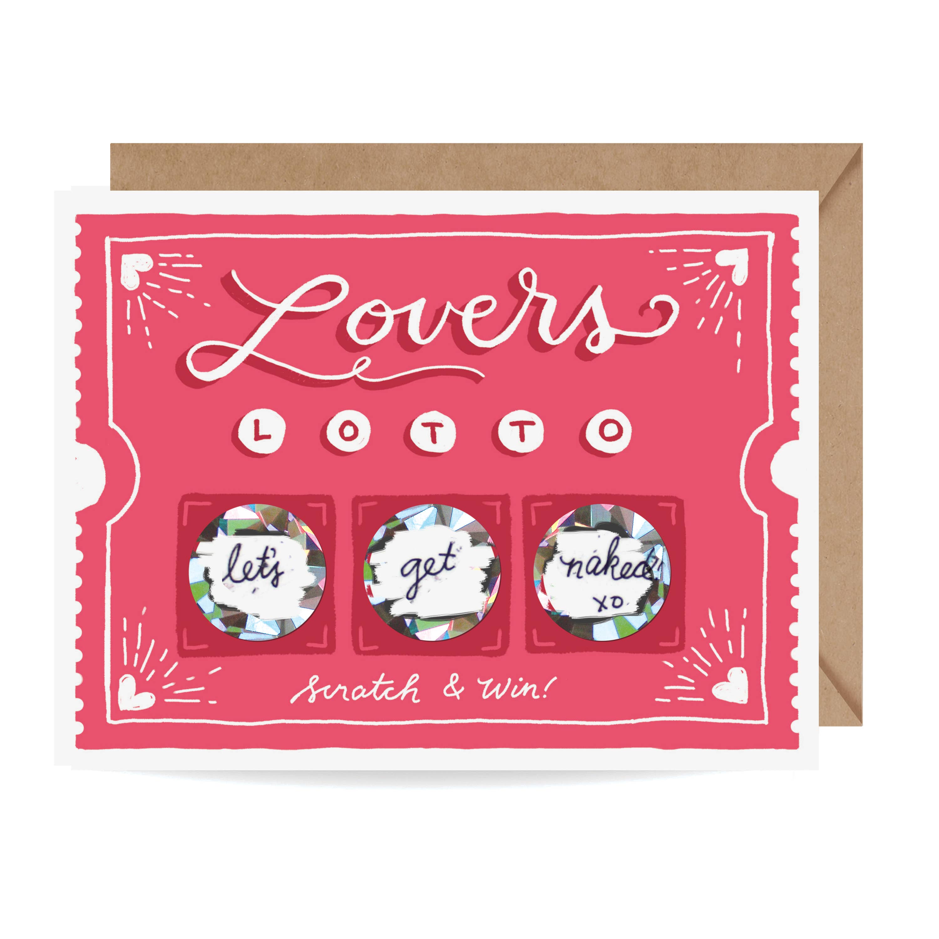 Lovers Lotto Scratch-Off Card | Love & Anniversary