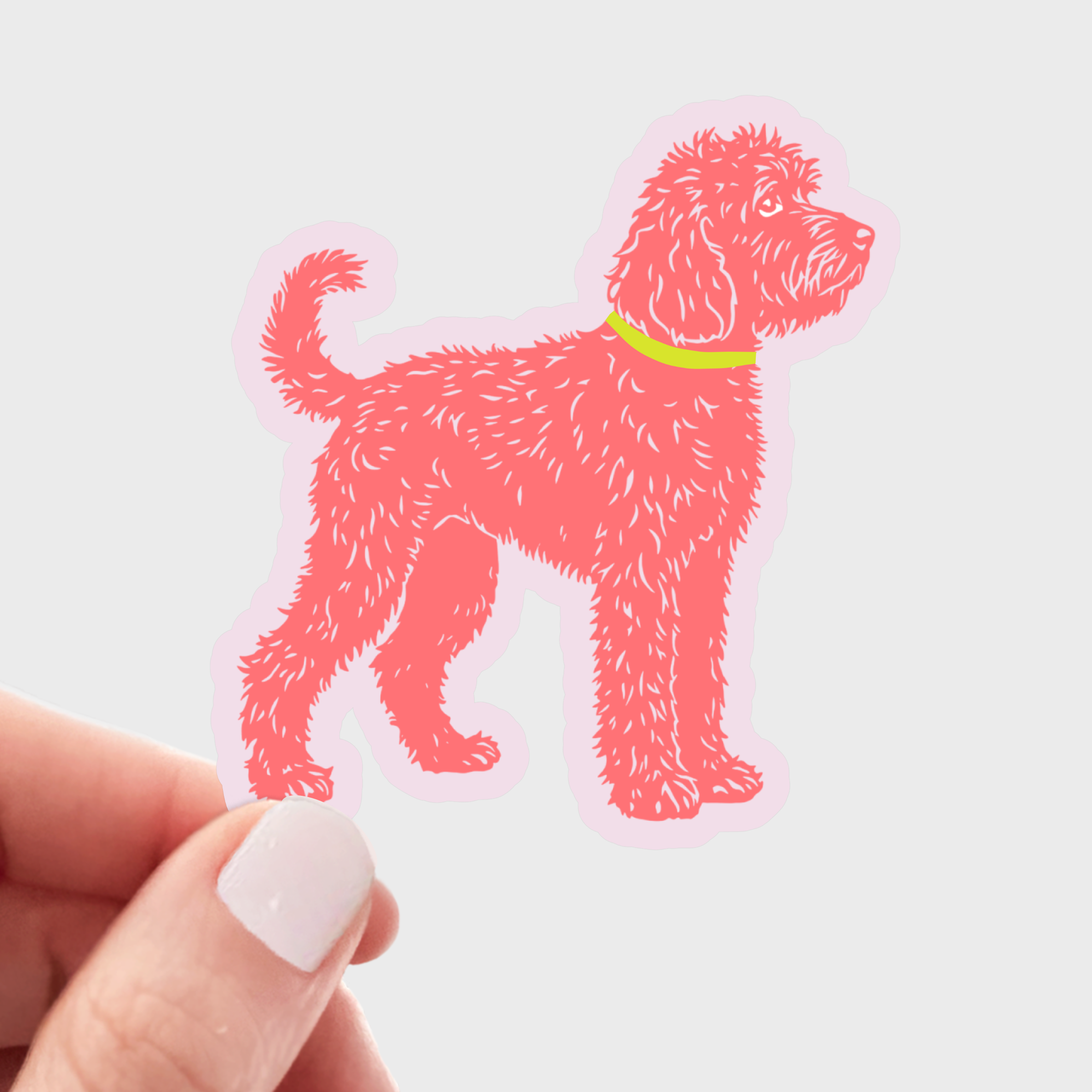 Doodle Sticker - golden retriever, poodle, dog, bernedoodle