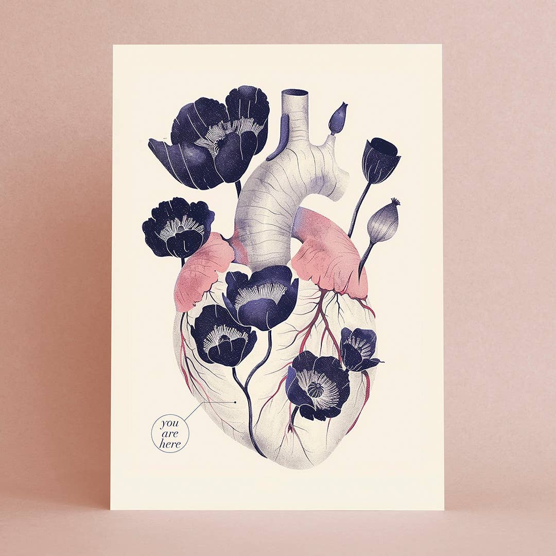 You're here in my heart | Love Card | Friendship Card