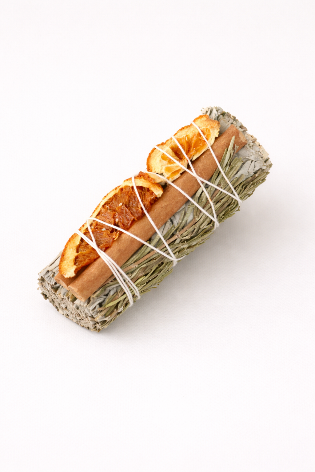 White Sage Smudge Sticks w/ Orange, Cinnamon & Rosemary