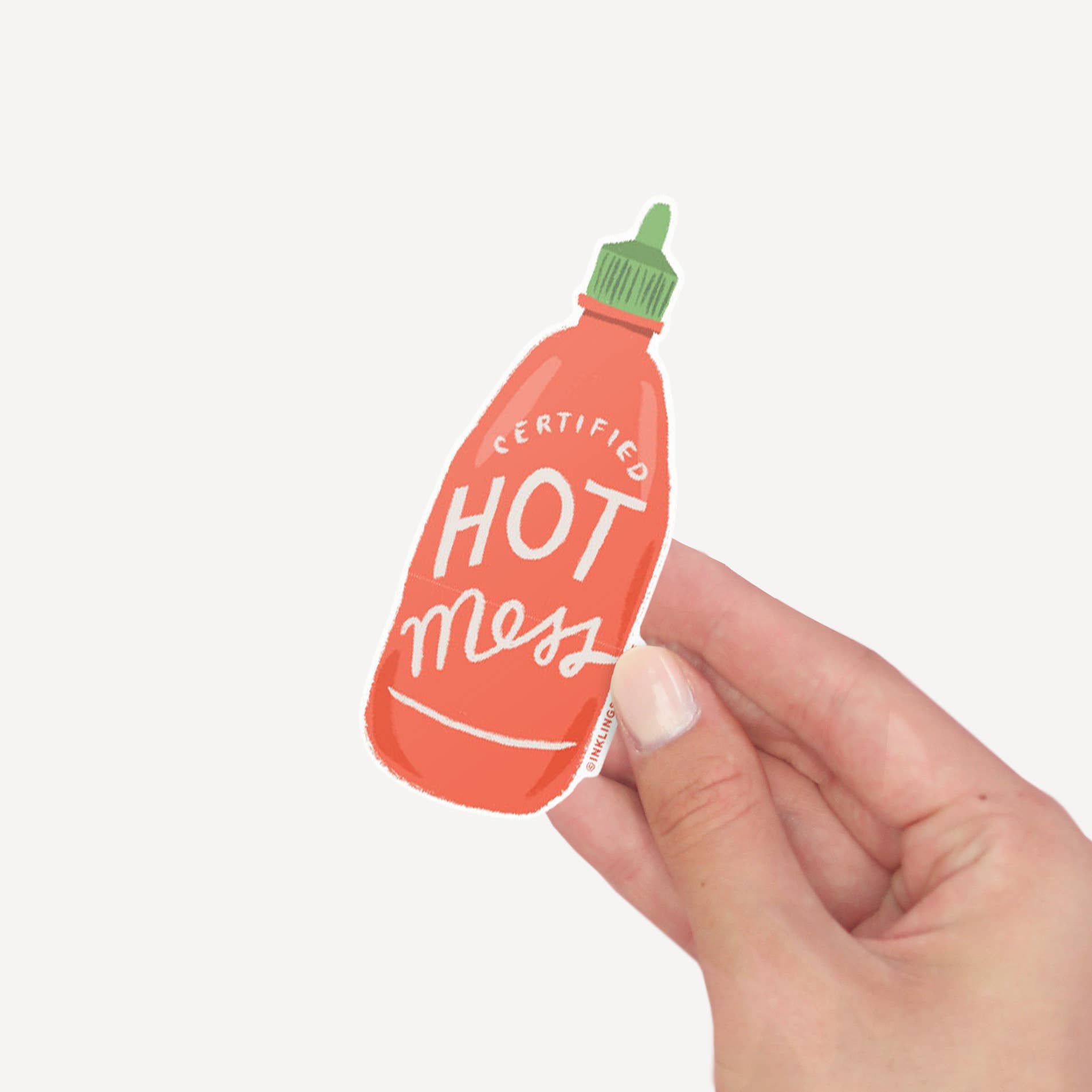 Hot Mess Vinyl Sticker | Fun & Bold Design