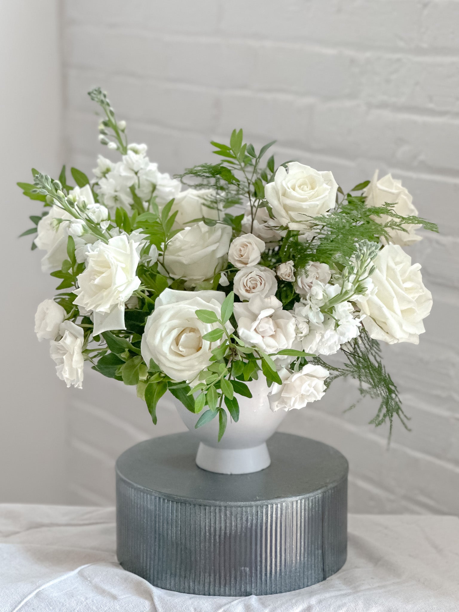 Classic Small Centerpiece Arrangement, Classic Color Palette, Event Floral Collection, Wedding Collection 