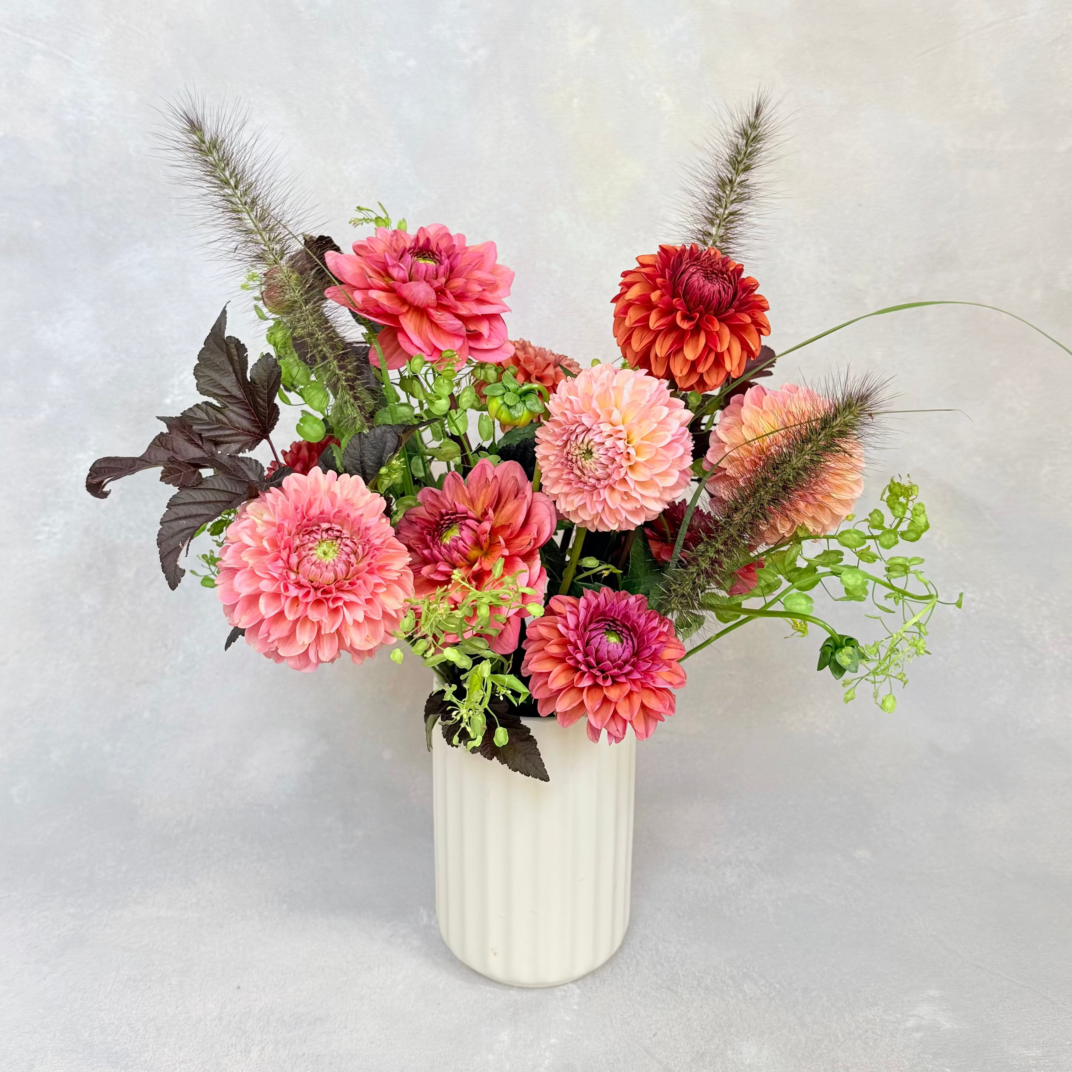 Seasonal Vase Arrangement | Local Dahlias