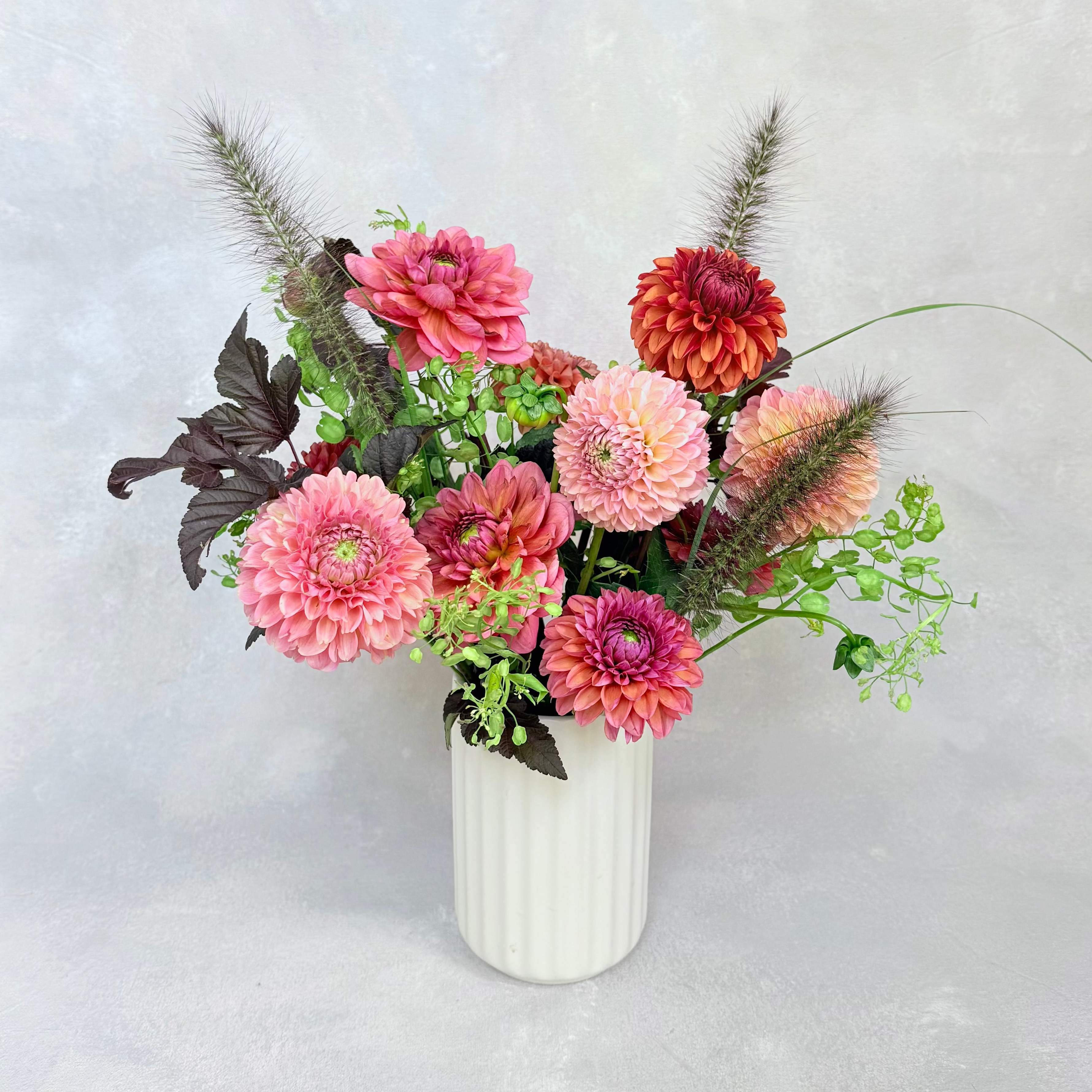 Seasonal Vase Arrangement | Local Dahlias