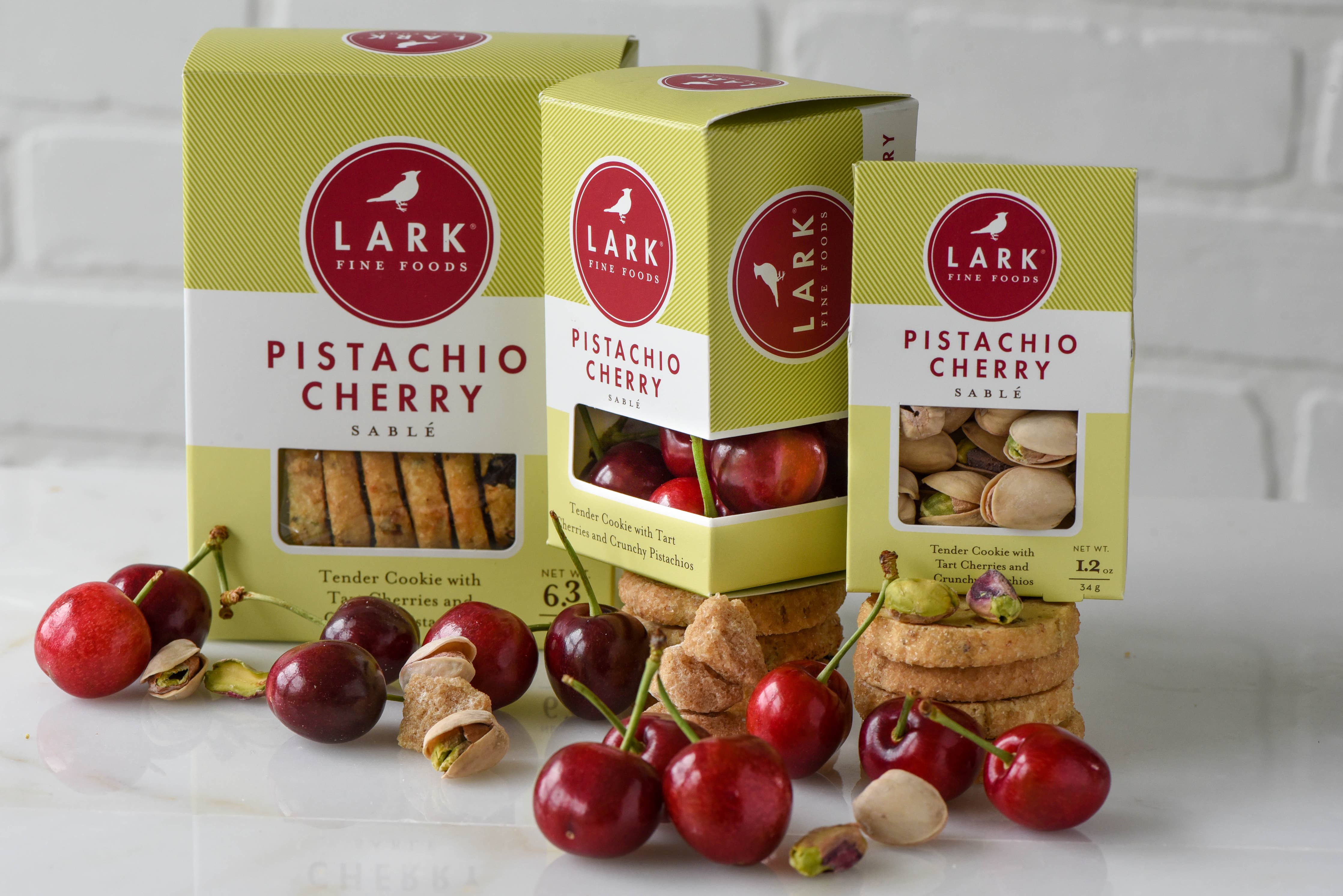 Pistachio Cherry Sable Cookies - 3 oz