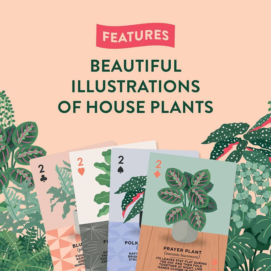 Houseplants Playing Cards | Fun & Botanical-Themed Deck