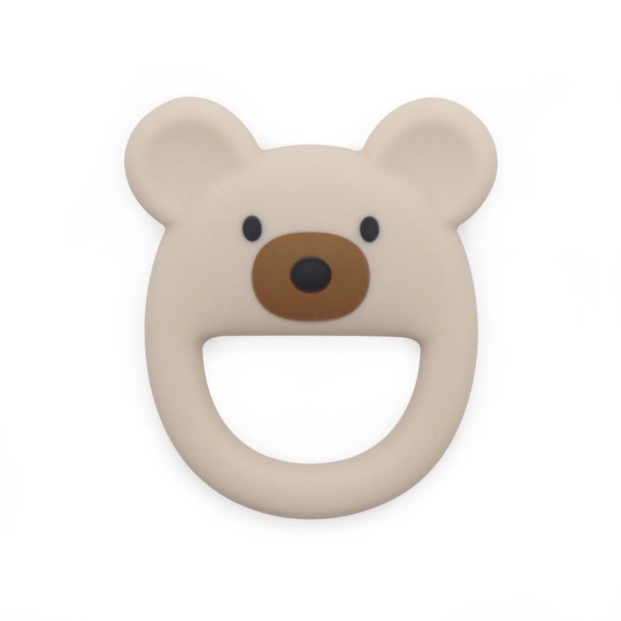 Beige Bear Baby Teether - Gender Neutral Baby Gift - Cute