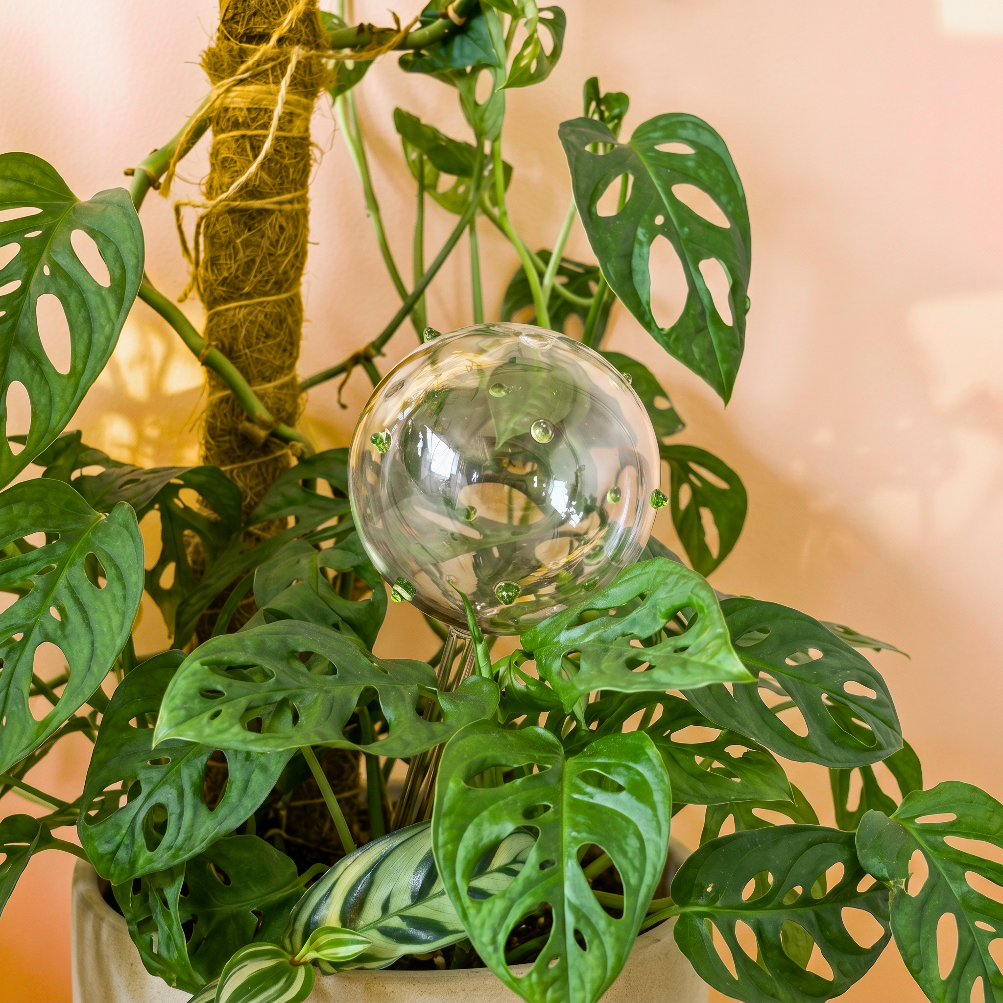 Self-Watering Globe - Green Confetti