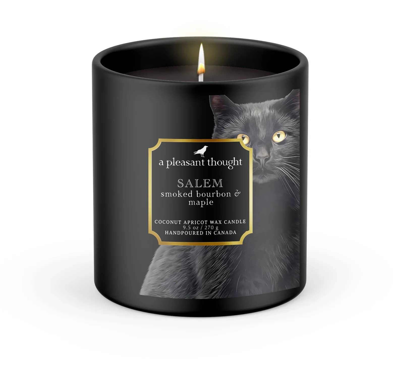 SALEM | SMOKED BOURBON & MAPLE | Wood Wick Candle