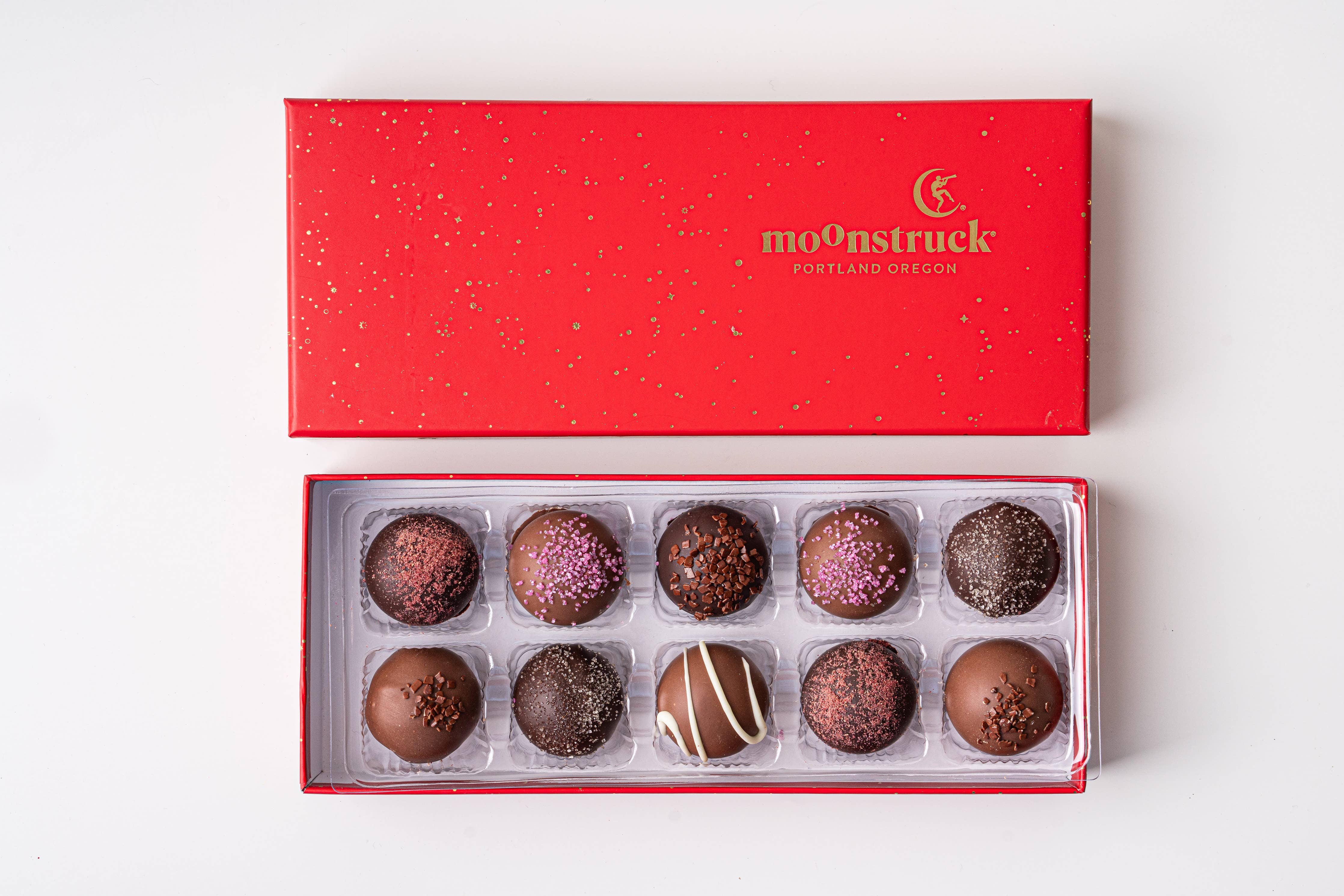 Moonstruck Chocolate Co Truffles | 10pc Love-In-A-Box Collection