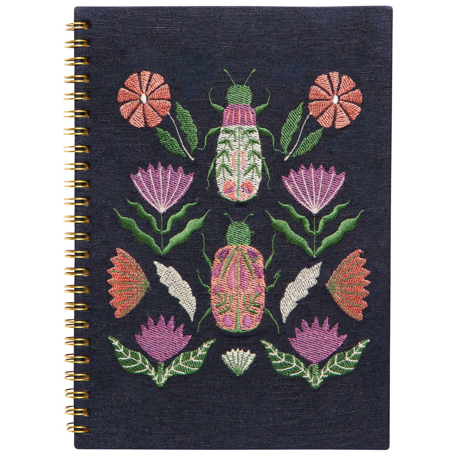 Amulet Ring Bound Embroidered Notebook