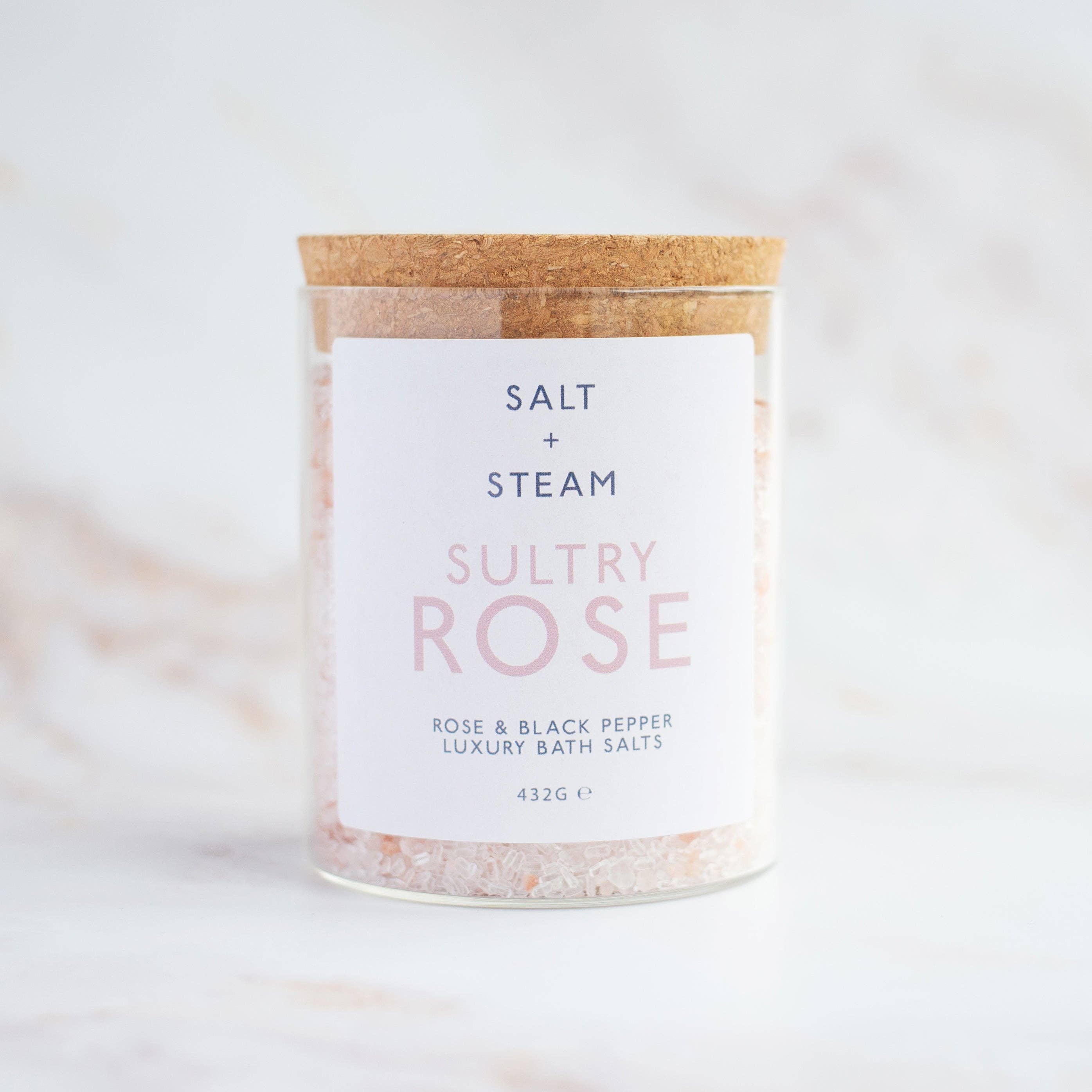 Sultry Rose Bath Salts | Rose & Black Pepper Infusion