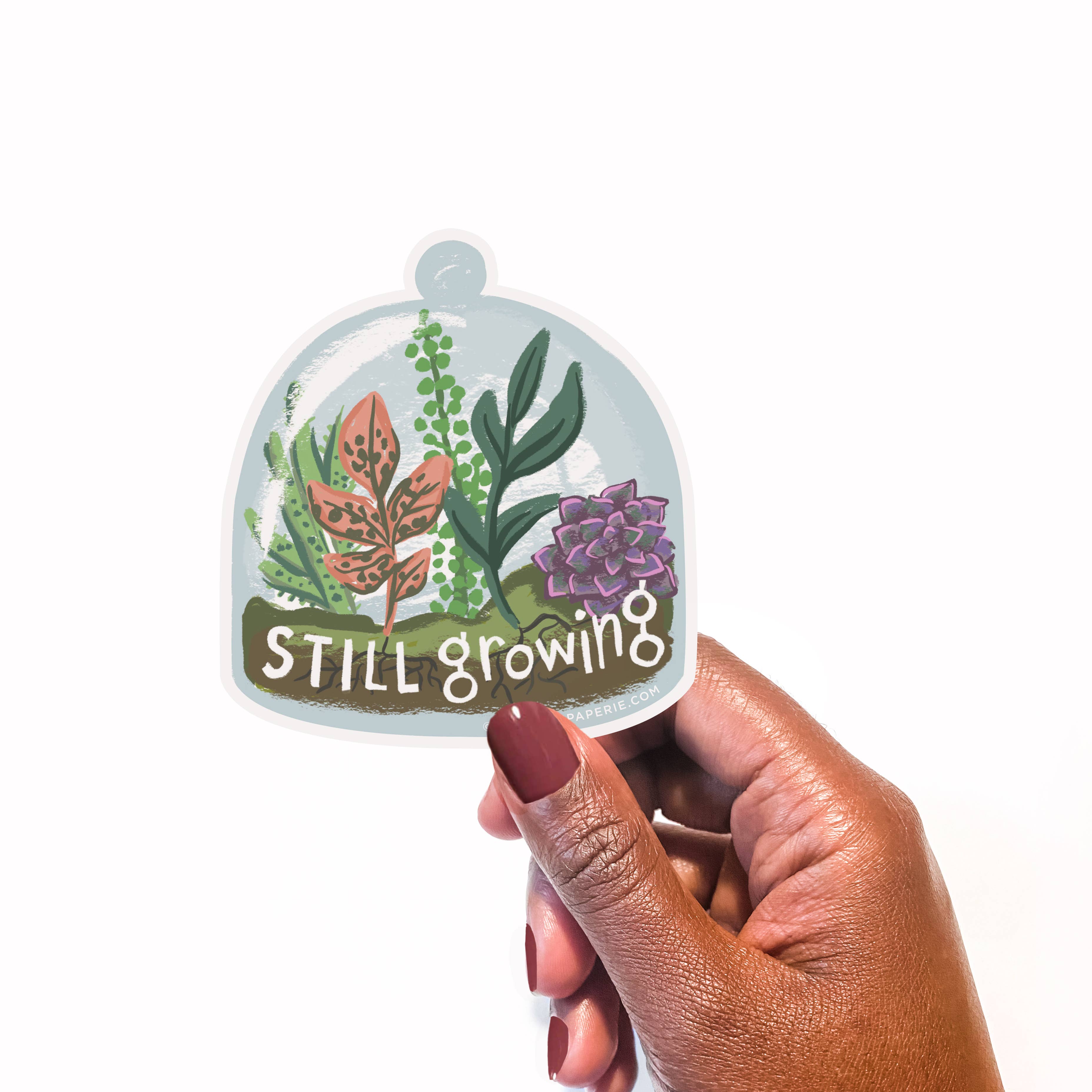 Still Growing Vinyl Sticker | Motivational & Durable Design