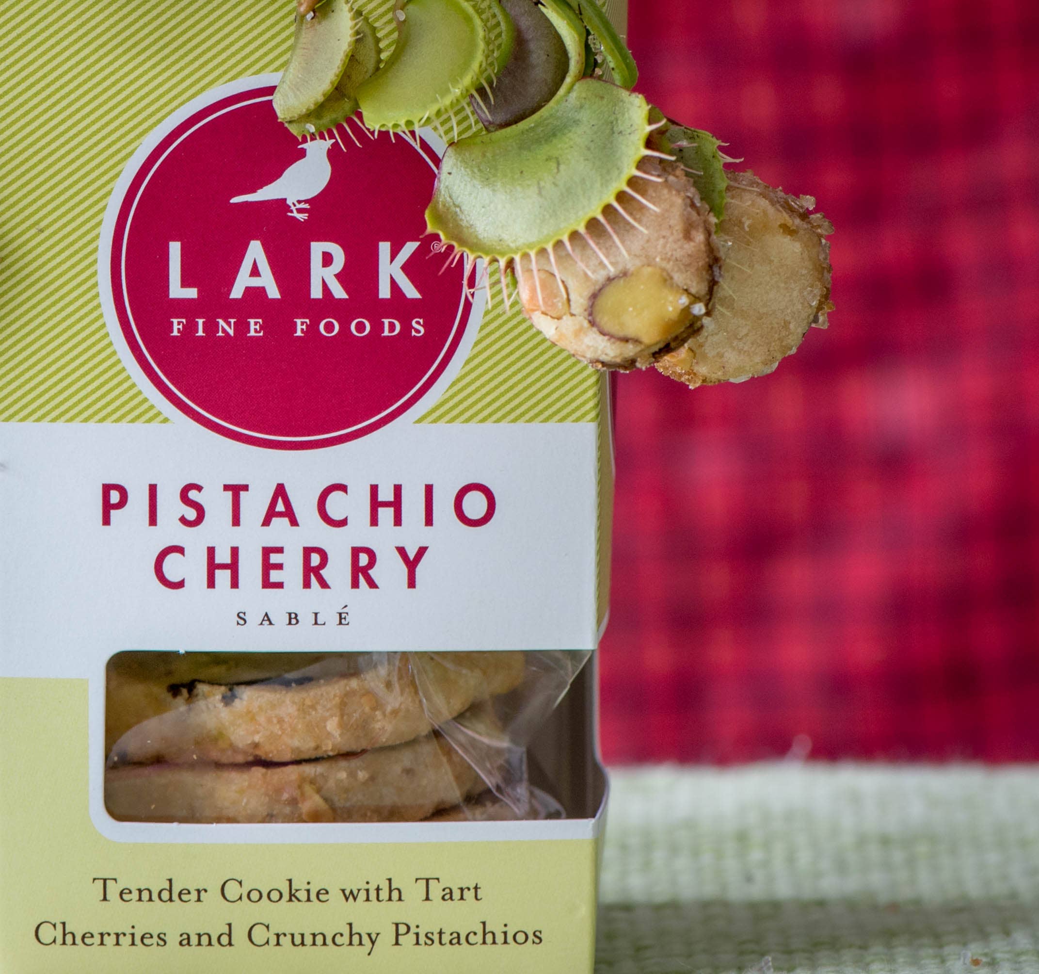 Pistachio Cherry Sable Cookies - 3 oz